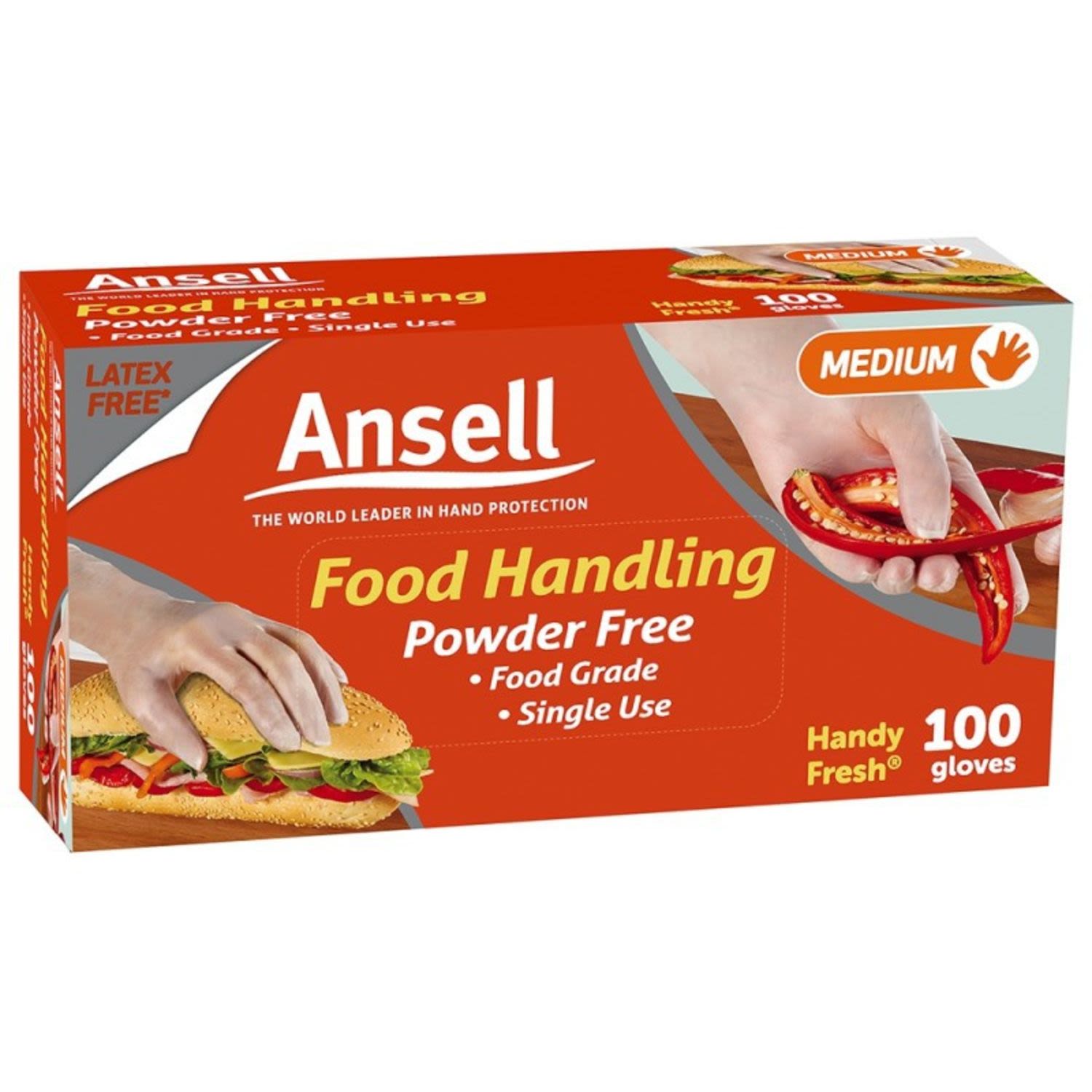 Ansell Glove Disposable Powder Free, 100 Each