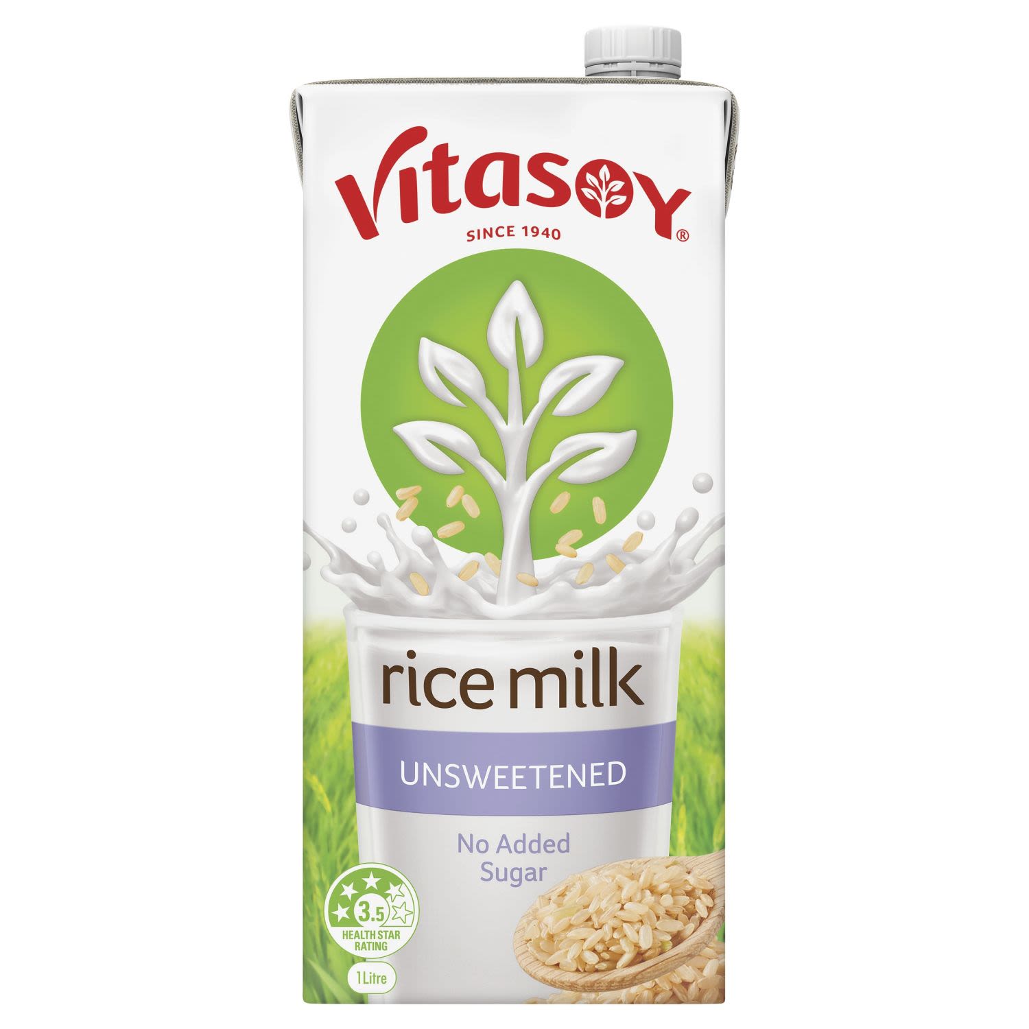 Vitasoy Unsweetened Rice Milk, 1 Litre