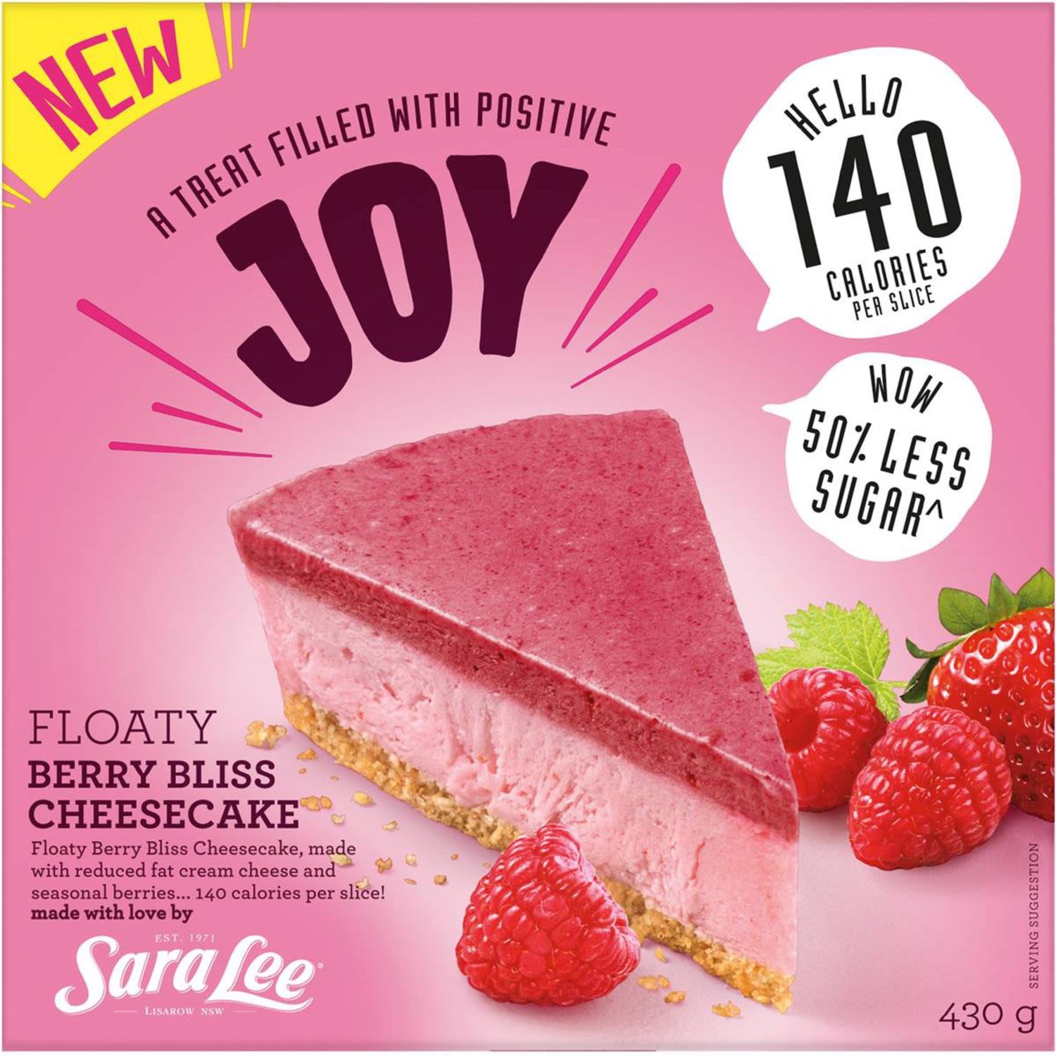 Sara Lee Floaty Berry Bliss Cheesecake, 430 Gram