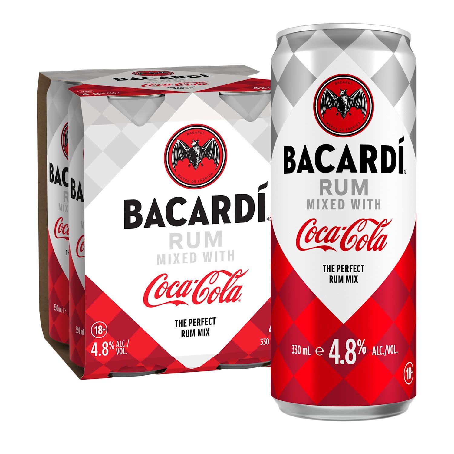 Barcardi Rum & Coca-Cola Can 330mL