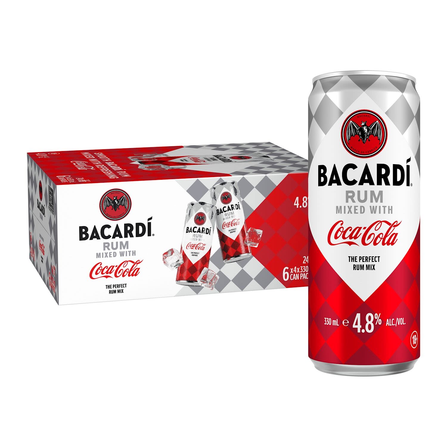 Barcardi Rum & Coca-Cola Can 330mL 