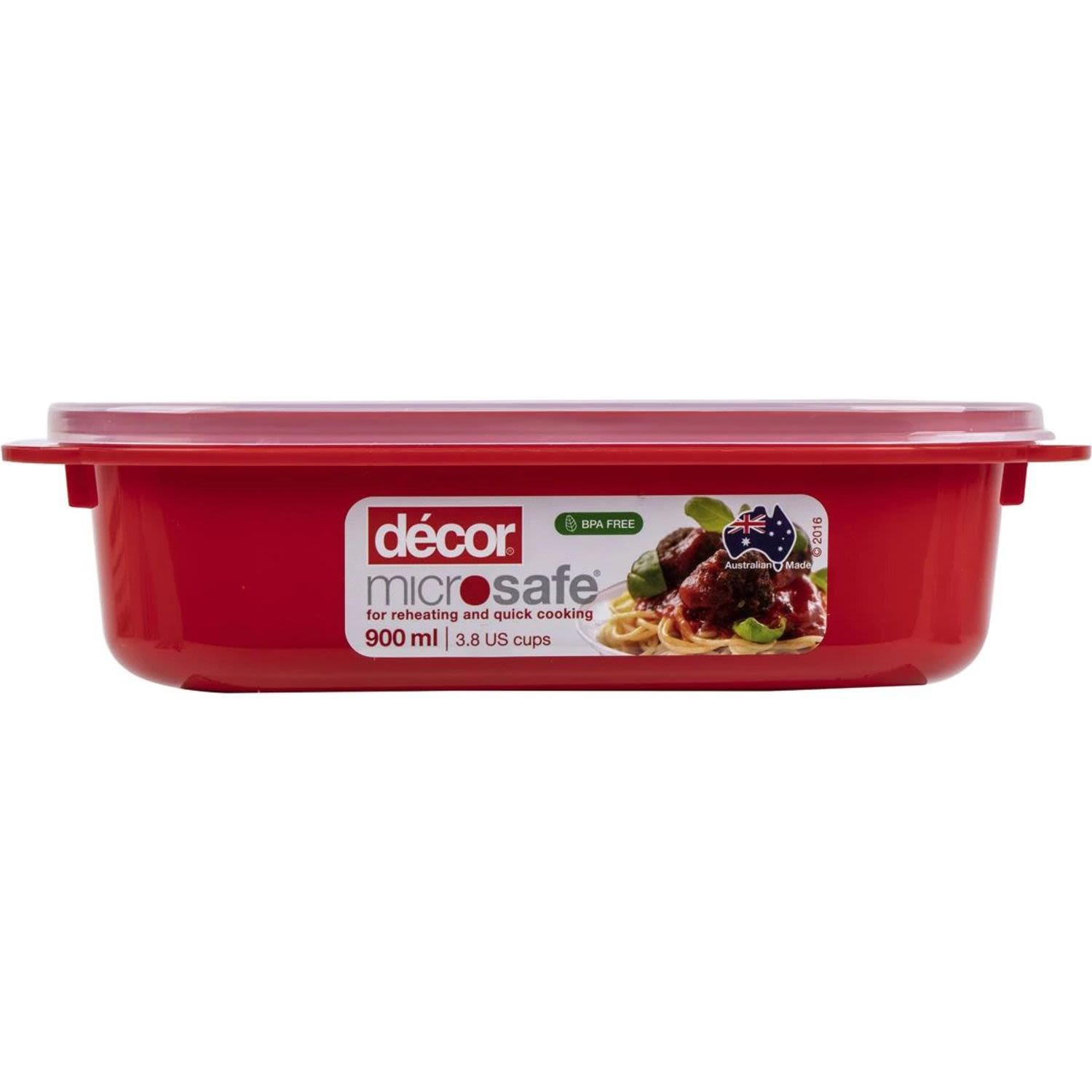 Decor Microsafe Container Oblong, 1 Each