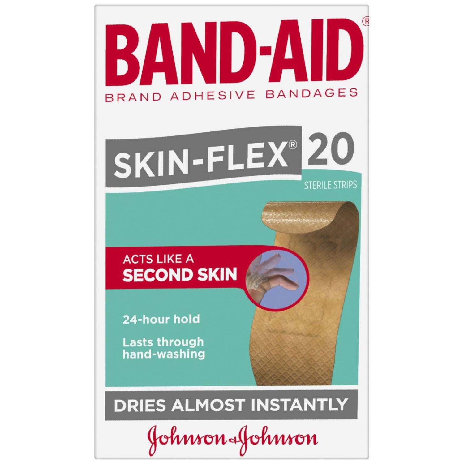 Band Aid Skin Flex Regular, 20 Each