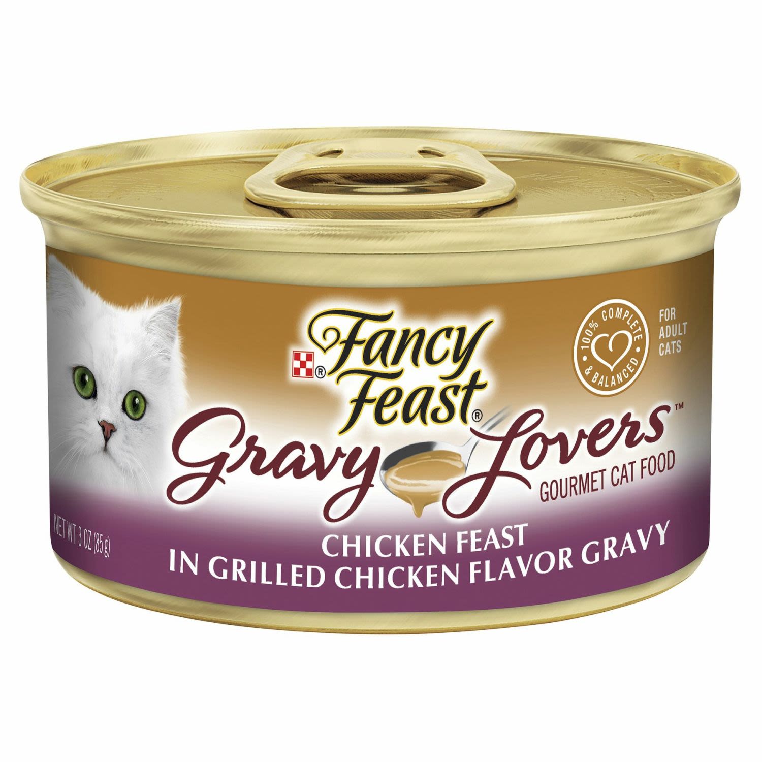 Fancy Feast Adult Gravy Lovers Chicken Feast In Grilled Chicken Flavour Gravy Wet Cat Food, 85 Gram