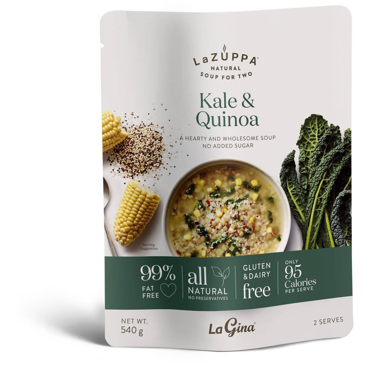 La Zuppa Microwave Soup Kale Quinoa & Vegetable, 540 Gram