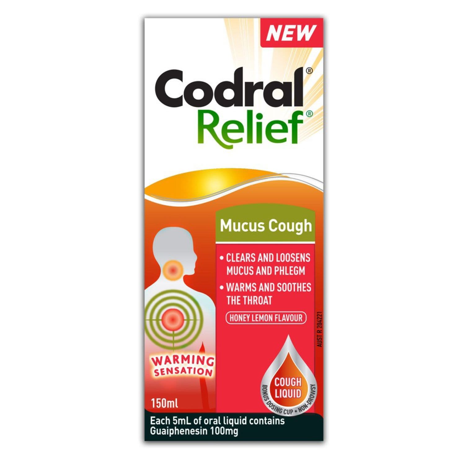 Codral Relief Mucus Cough, 150 Millilitre