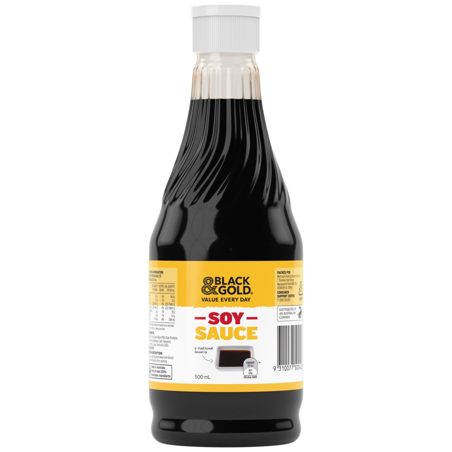 Black & Gold Soy Sauce, 500 Millilitre