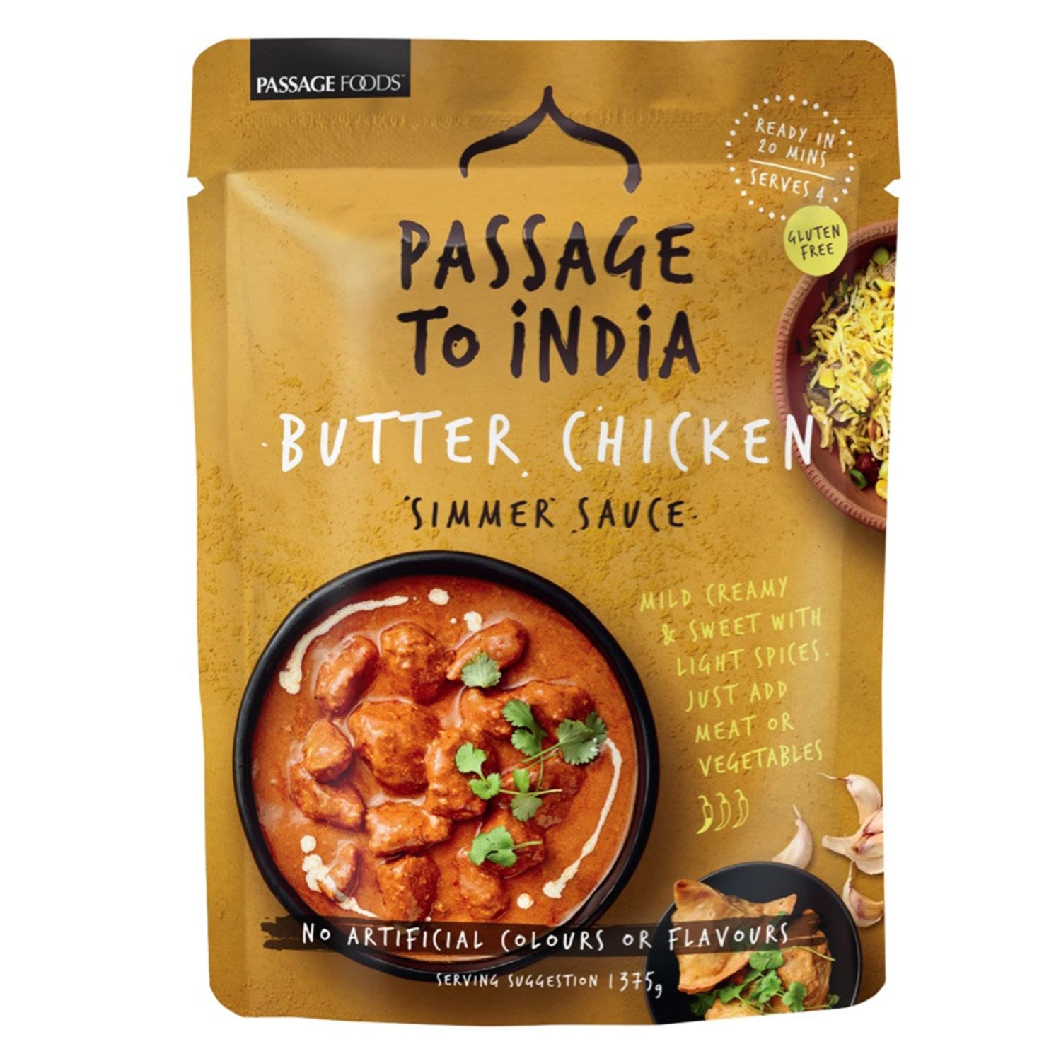 Passage To India Simmer Sauce Butter Chicken, 375 Gram