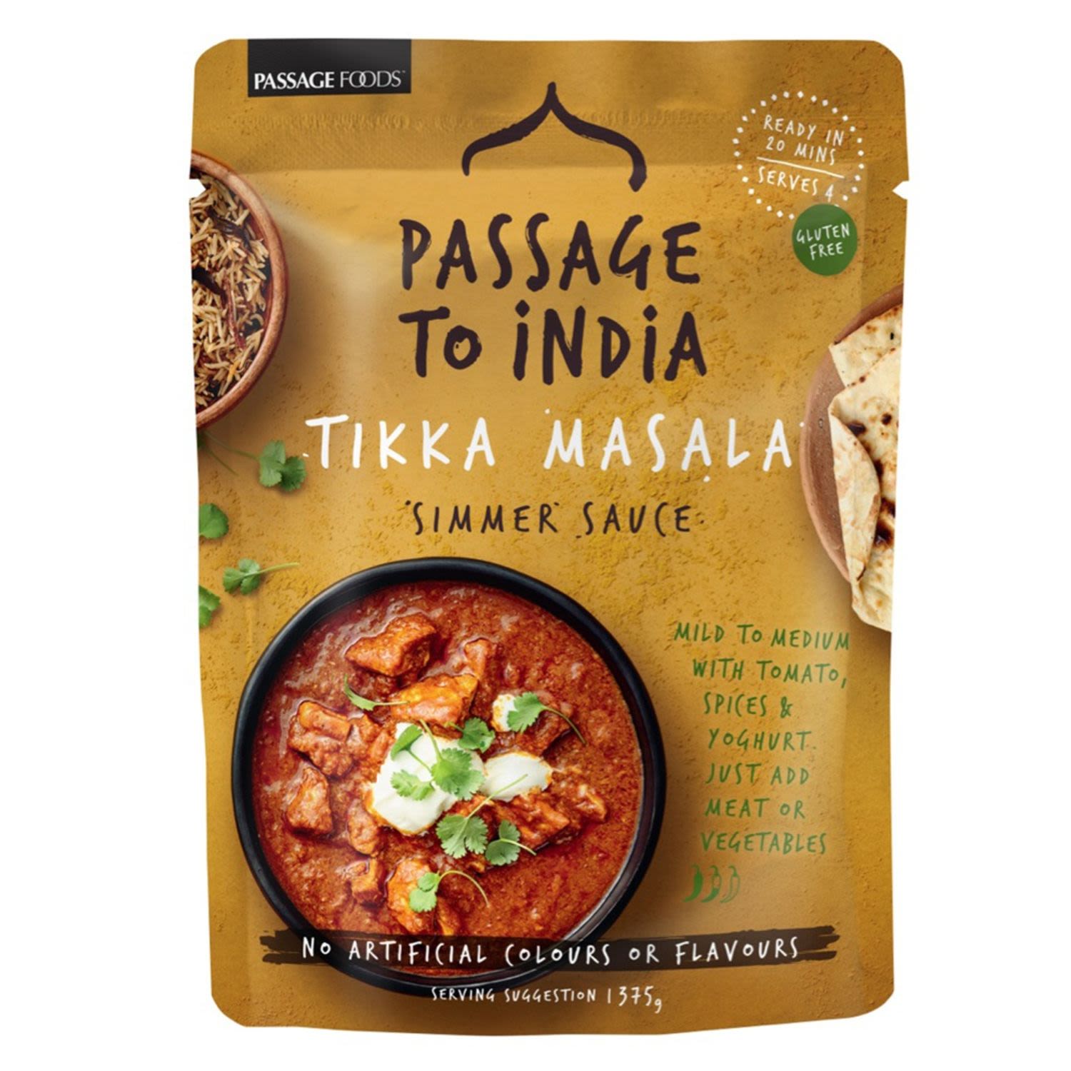 Passage To India Simmer Sauce Rogan Josh, 375 Gram