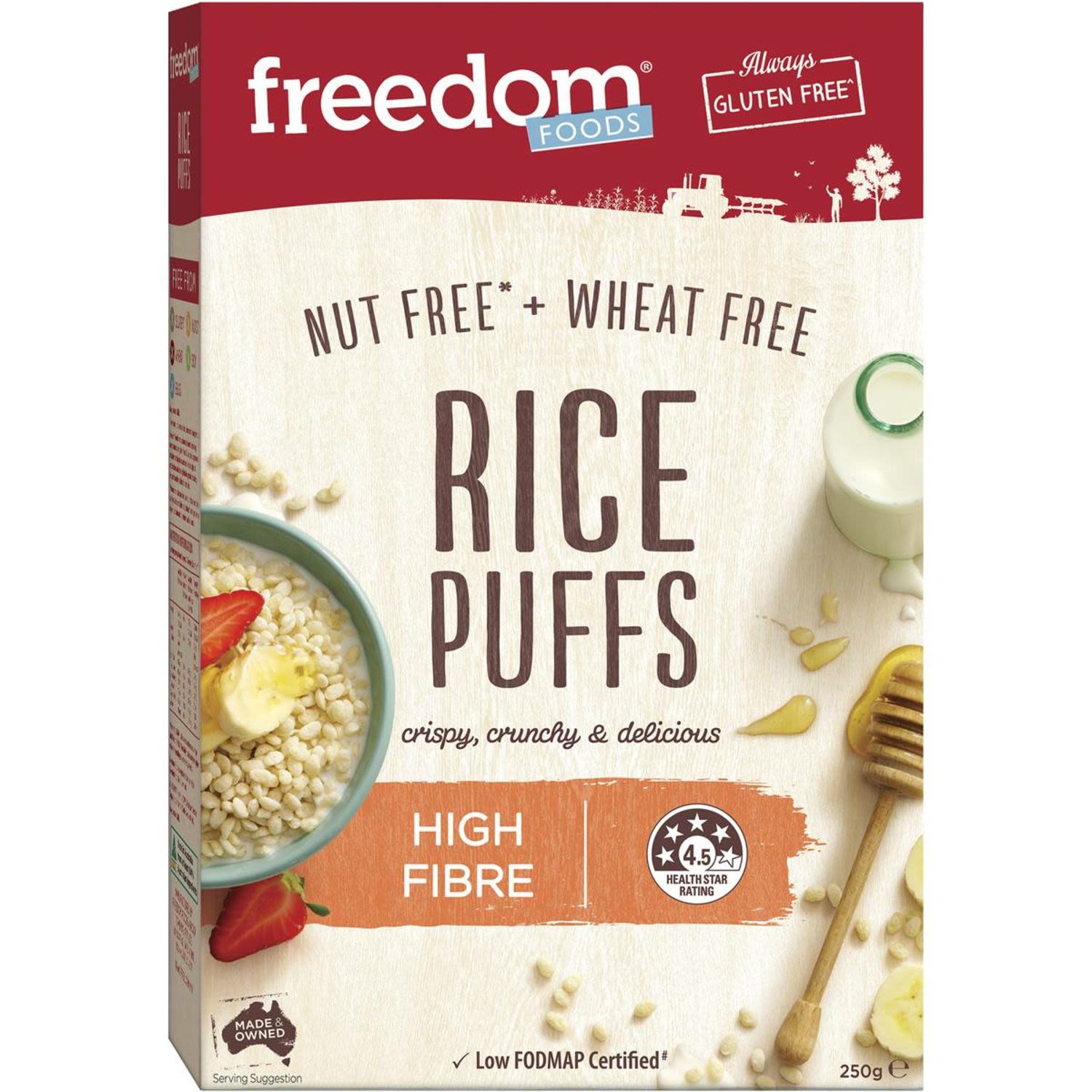 Freedom Foods Rice Puffs, 250 Gram