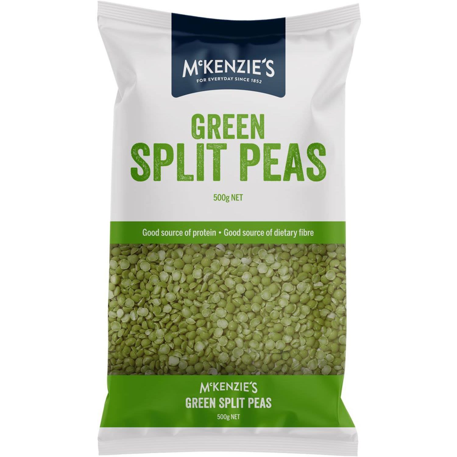 McKenzie's Dried Green Split Peas, 500 Gram