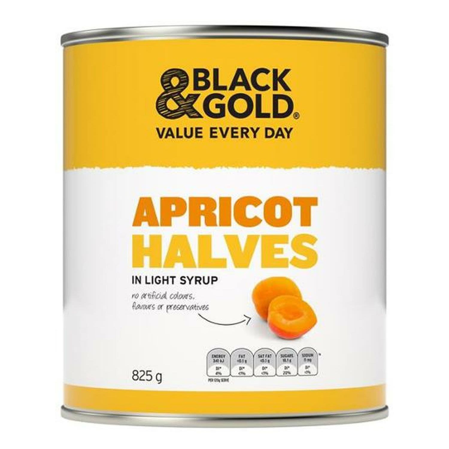 Black & Gold Apricot Halves