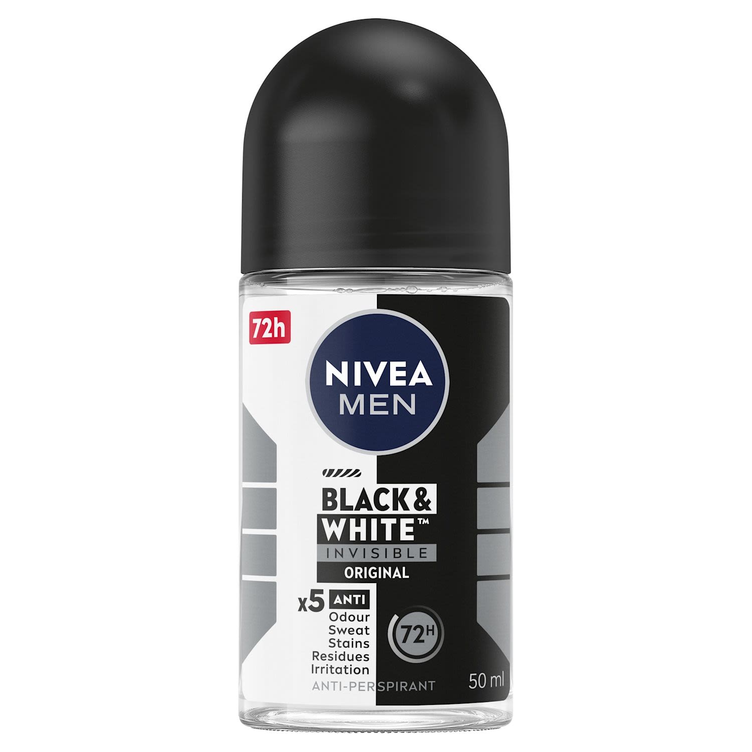 NIVEA Men Invisible for Black and White Original Anti-Perspirant Roll-On