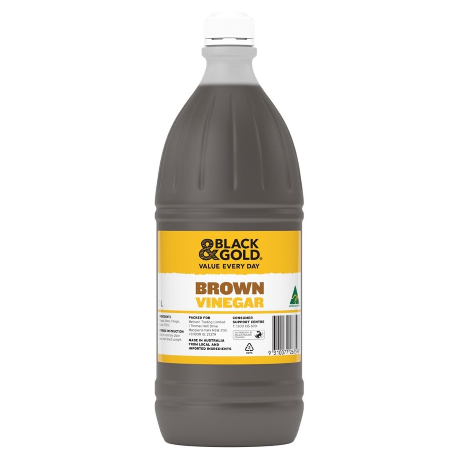 Black & Gold Brown Vinegar, 1 Litre
