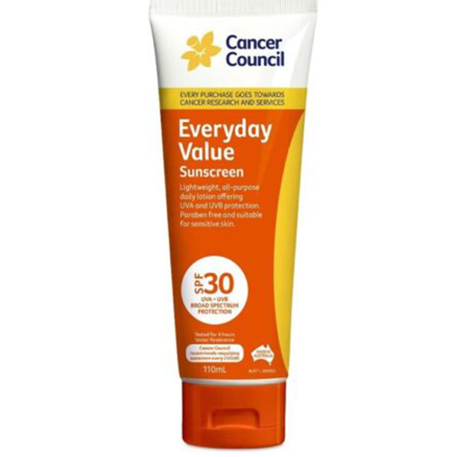 Cancer Council Everyday SPF 30 Sunscreen, 110 Millilitre