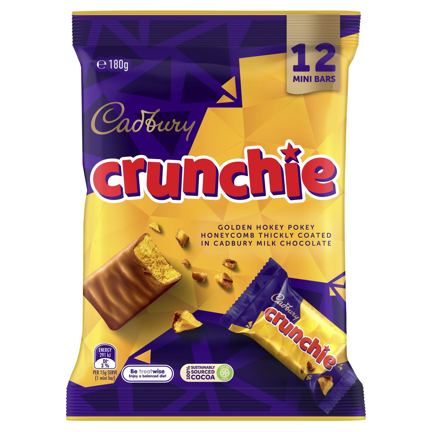 Cadbury Crunchie Sharepack, 12 Each