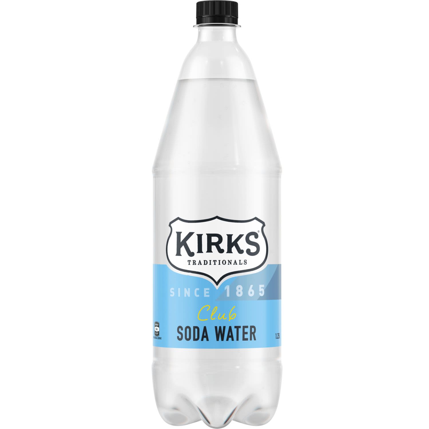 Kirks Club Soda Water Bottle, 1.25 Litre