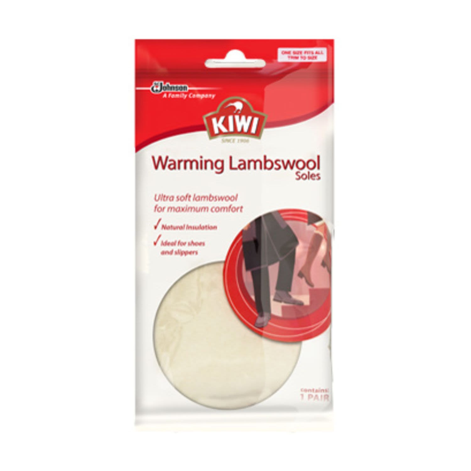Kiwi Warming Lambswool Insoles, 1 Each