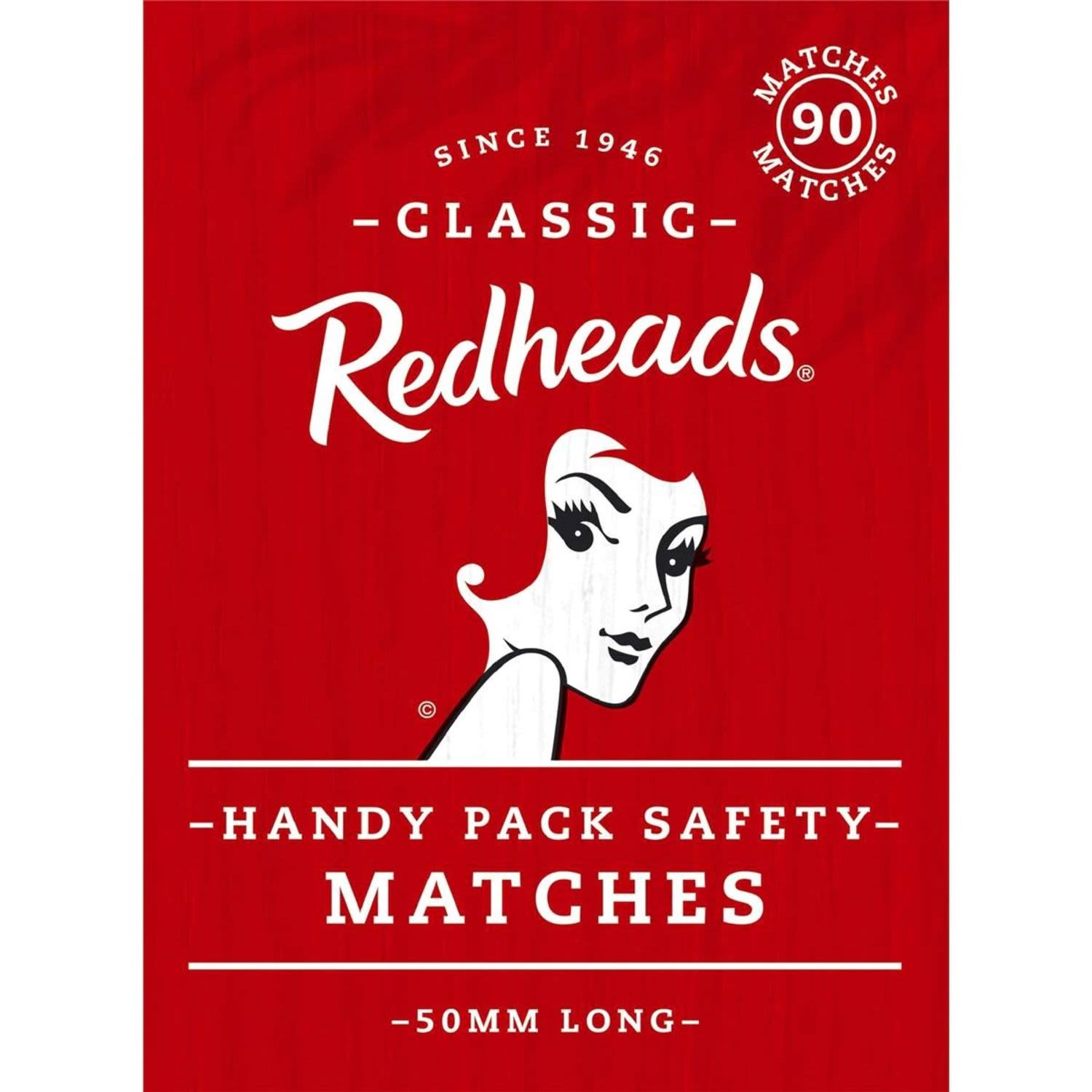 Redheads Matches Handy Pack 90 Matches, 3 Each