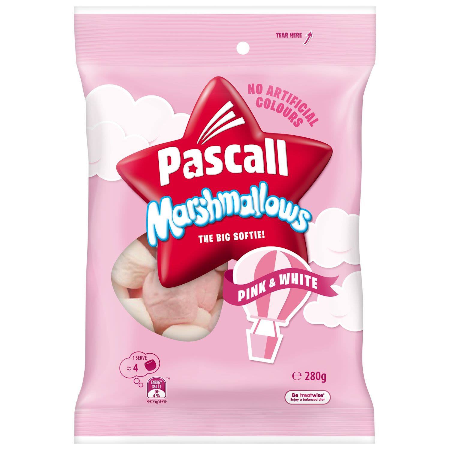 Pascall Marshmallows Vanilla Raspberry