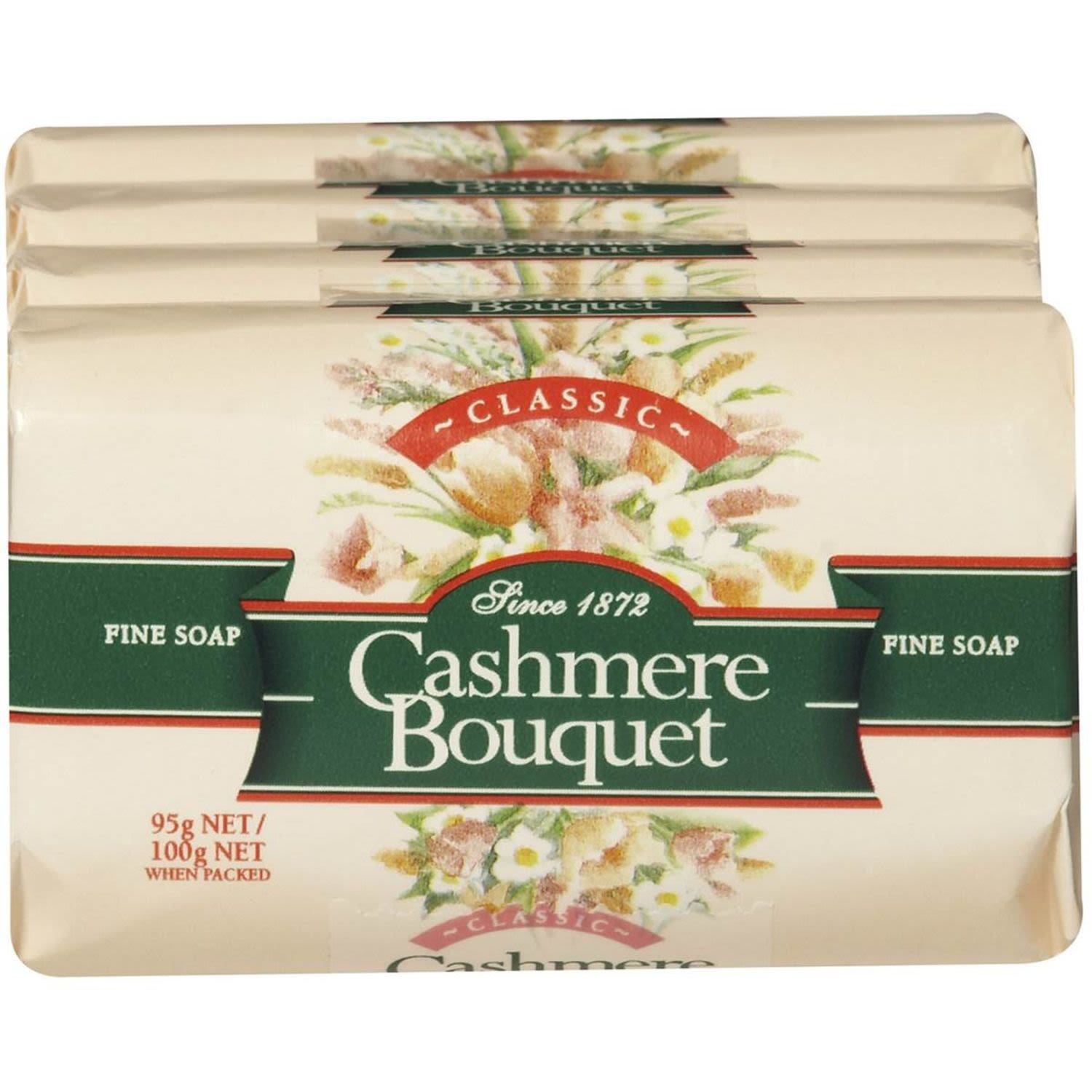 Cashmere Bouquet Soap Bar Classic, 4 Each