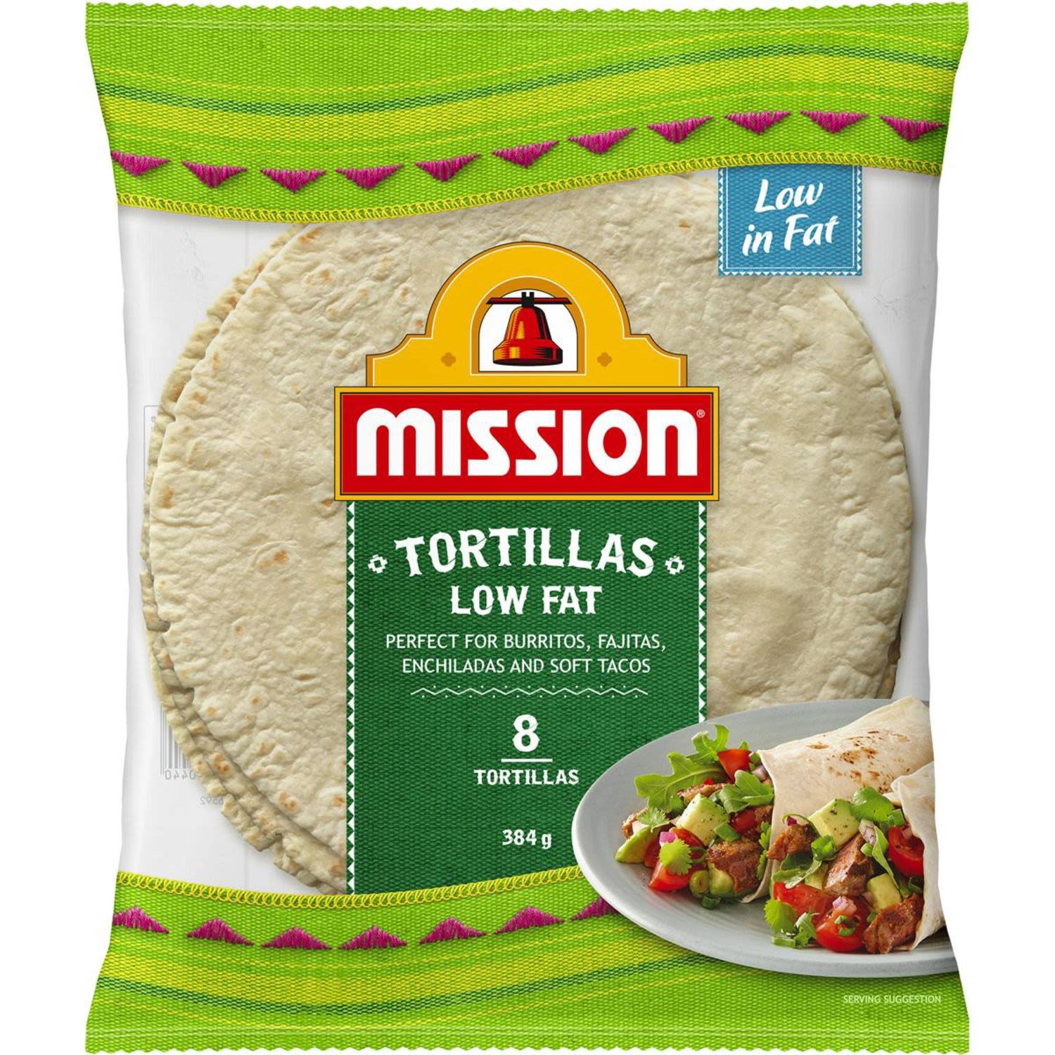 Mission Low Fat Tortillas , 8 Each