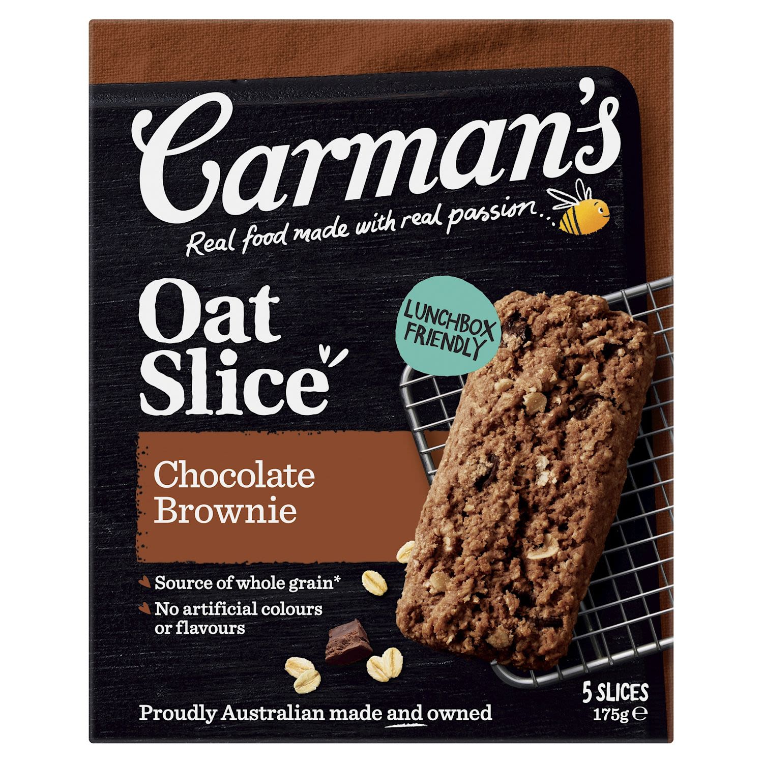 Carman's Oat Slice Belgian Chocolate Brownie