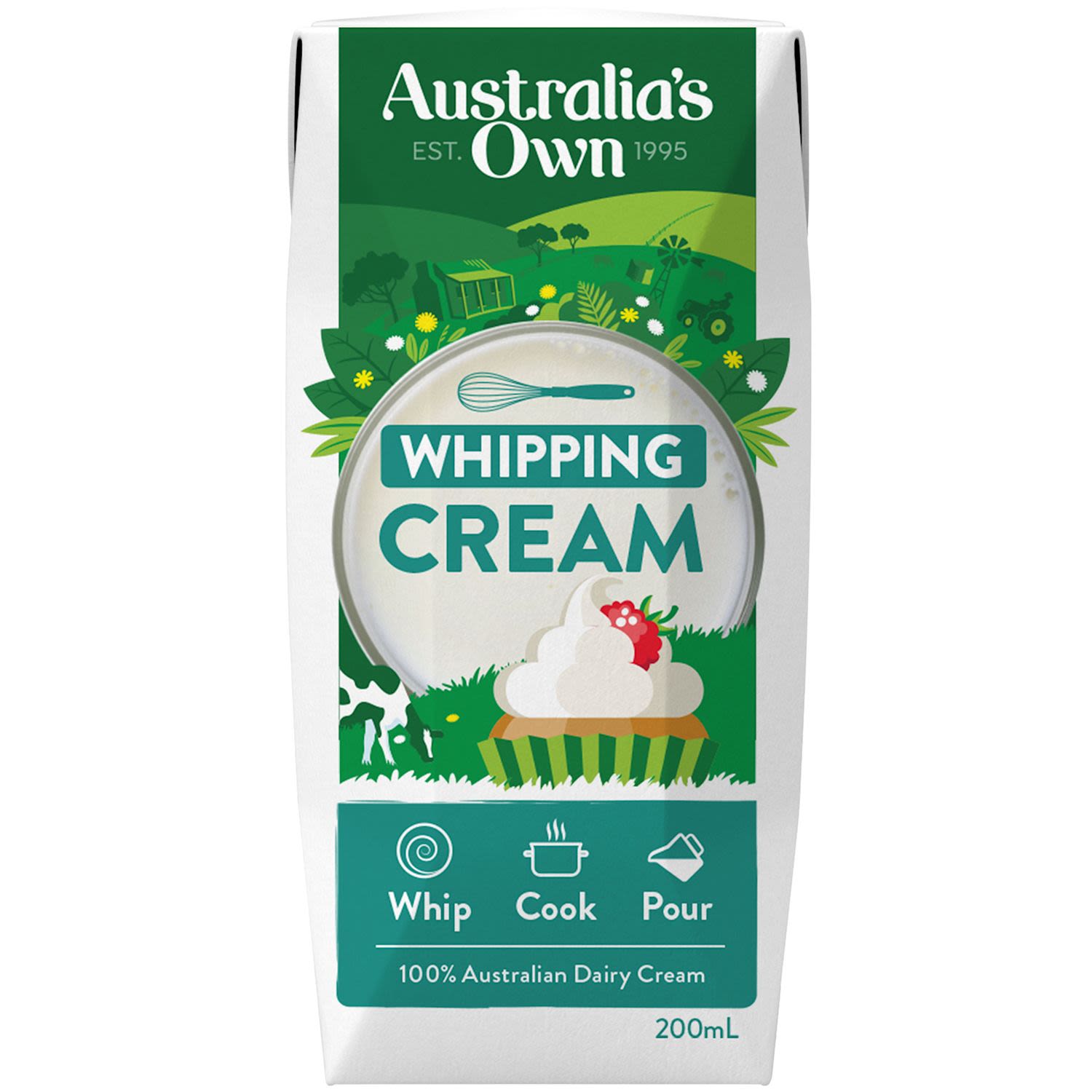 Australia's Own Whipping Cream, 200 Millilitre