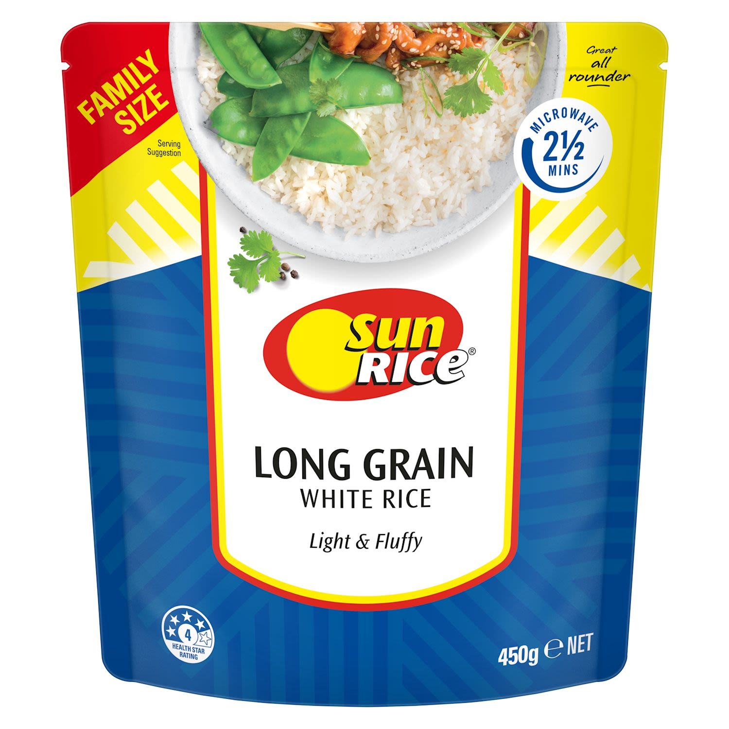 SunRice Microwave Long Grain White Rice Family Pack