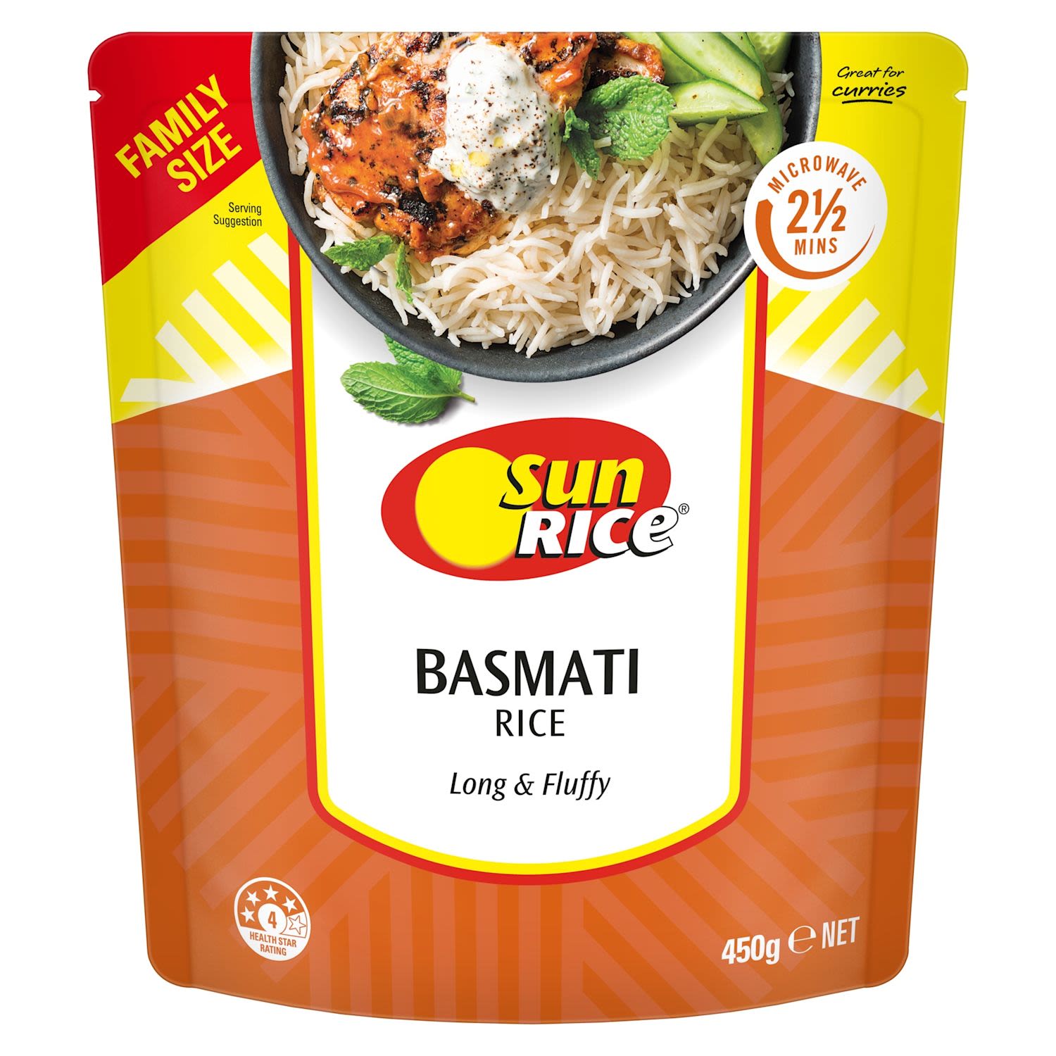 SunRice Microwave Indian Aromatic Basmati Rice