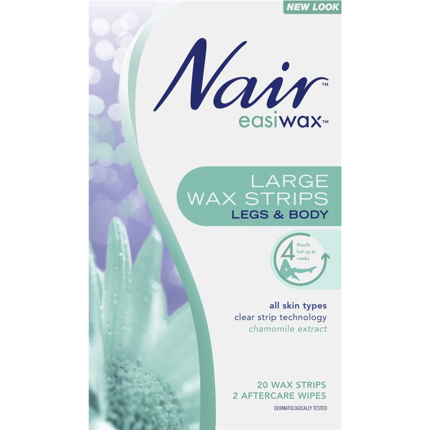 Nair Hair Removal Wax Easiwax Large Strips, 20 Each