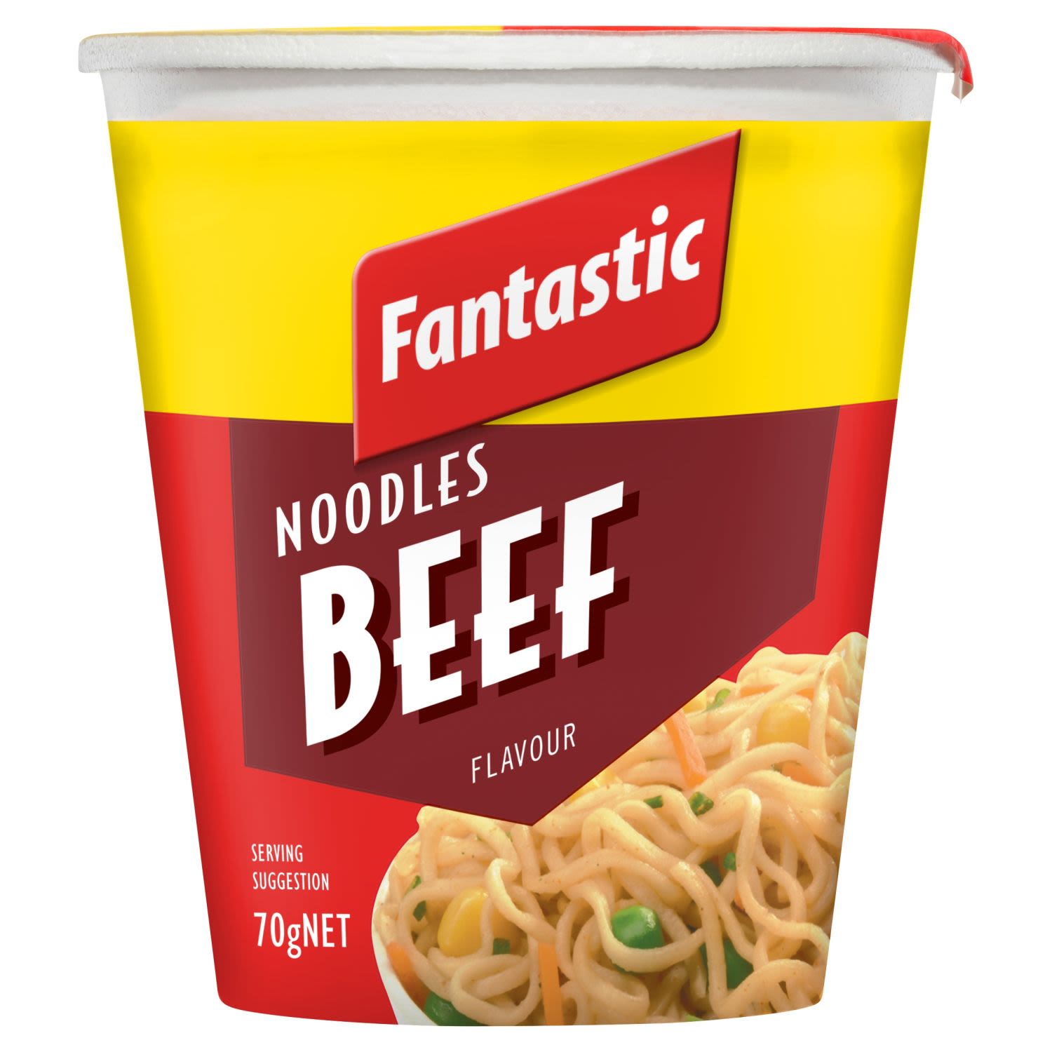 Fantastic Beef Noodle Cup, 70 Gram