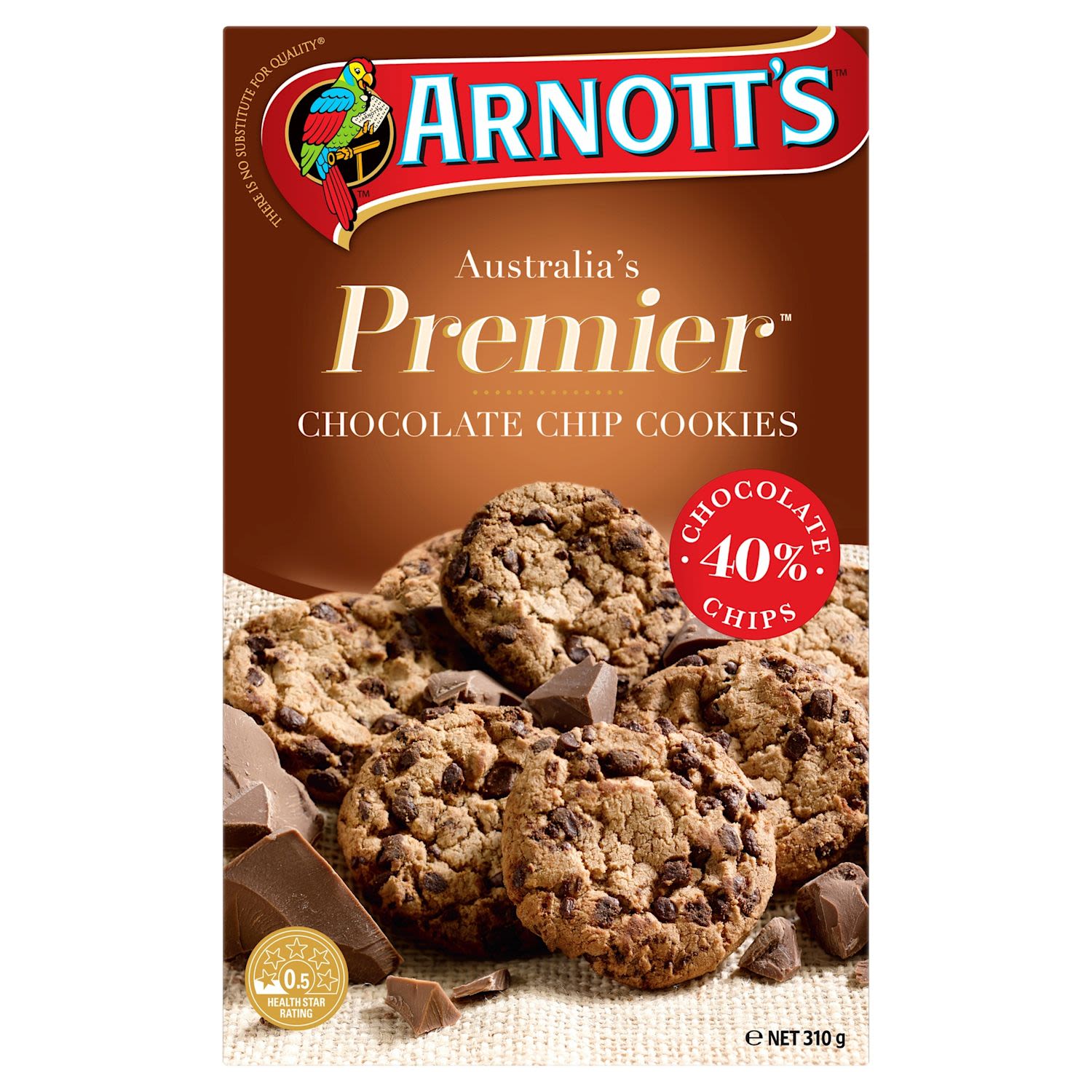 Arnott's Premier Cookies Chocolate Chip