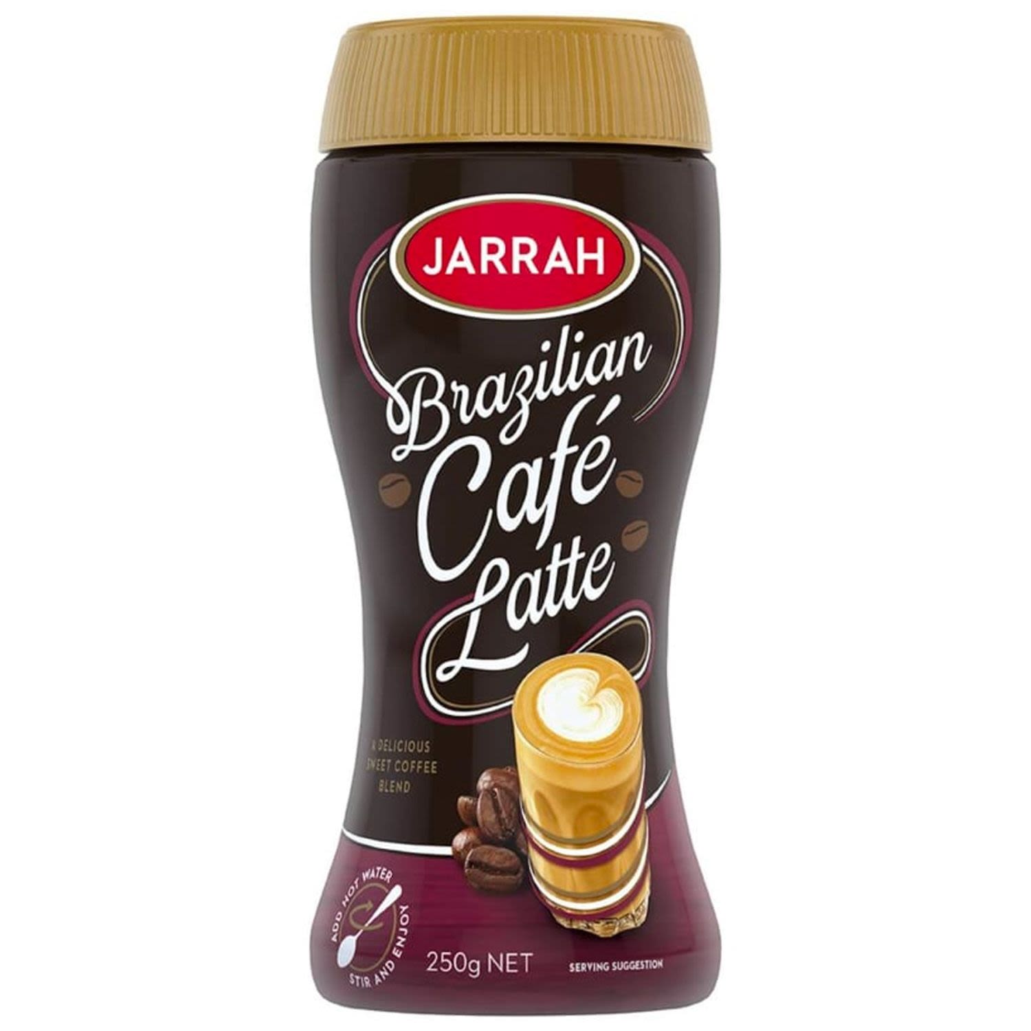 Jarrah Brazilian Cafe Latte Brazil Delight, 250 Gram