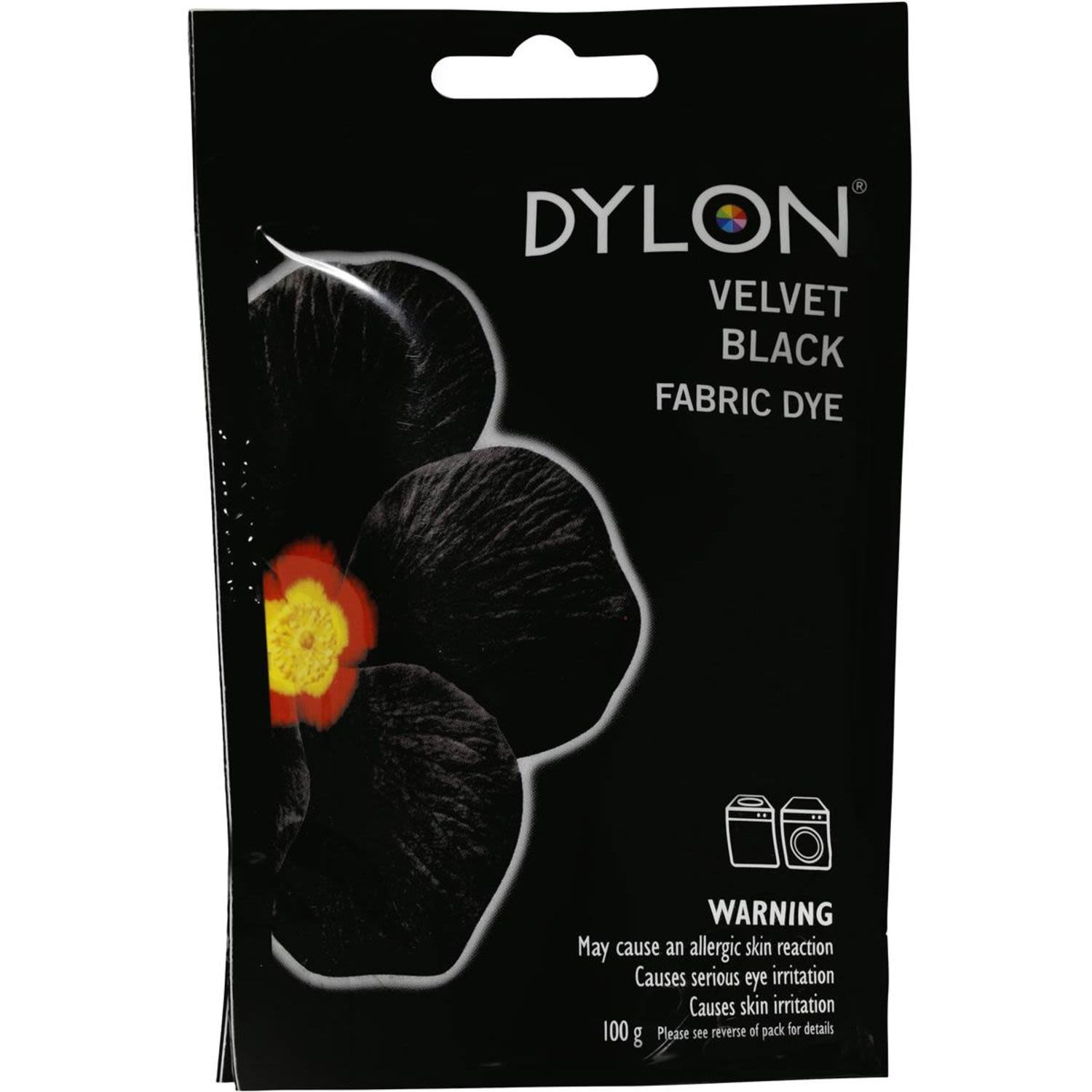 Dylon Fabric Dye Velvet Black in Washing Machine, 100 Gram