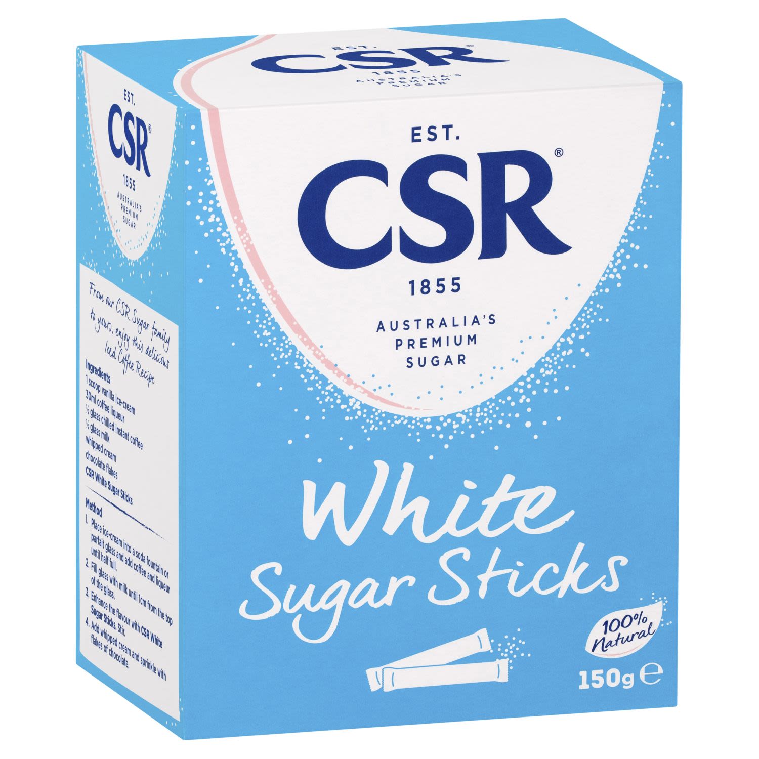 CSR White Sugar Premium Sticks, 150 Gram