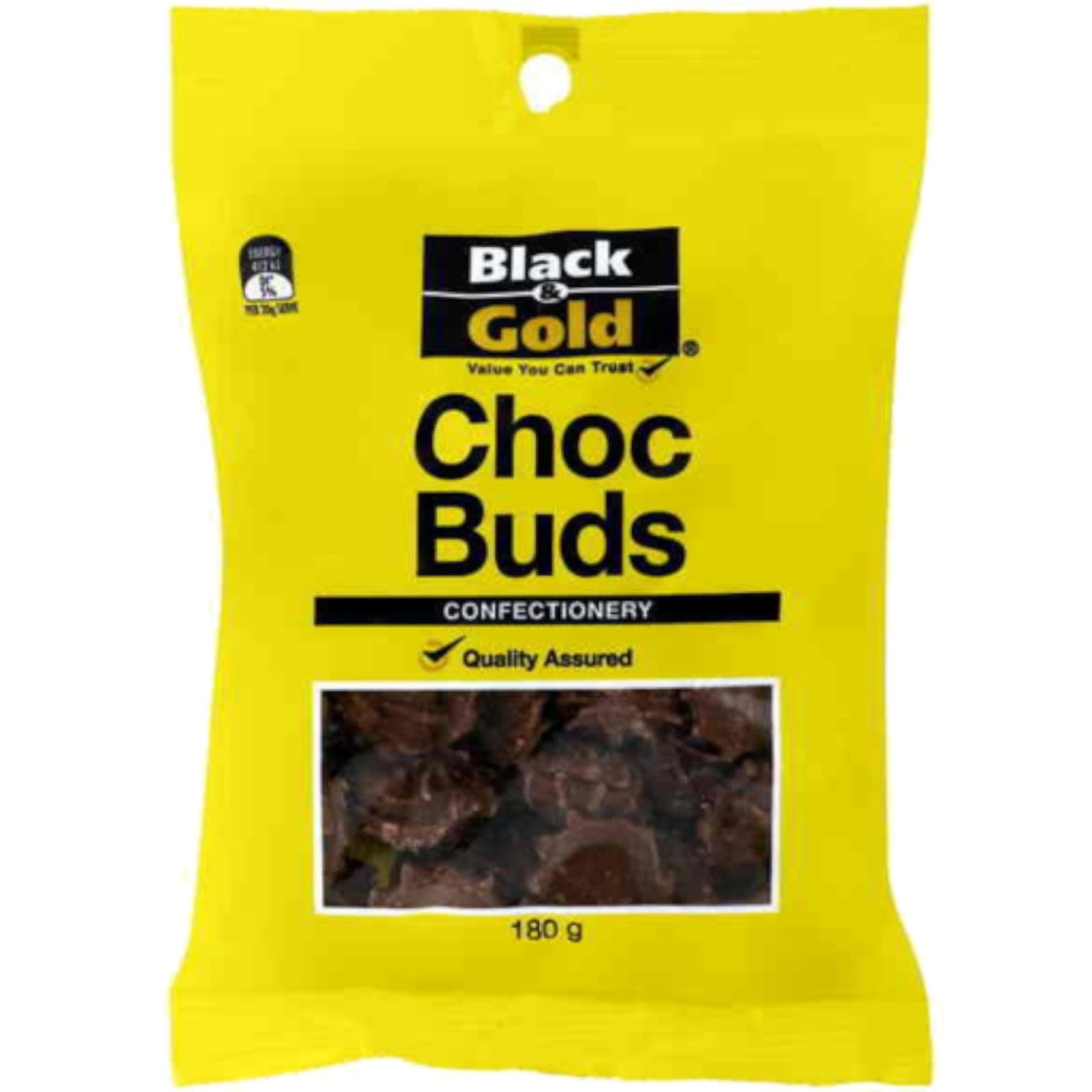 Black & Gold Chocolate Buds, 180 Gram