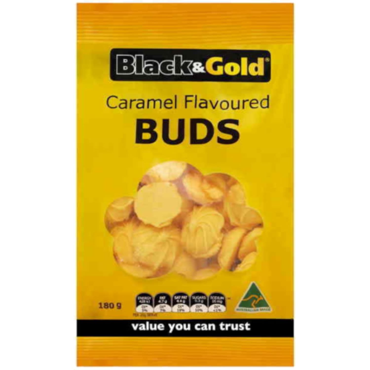 Black & Gold Caramel Buds, 180 Gram