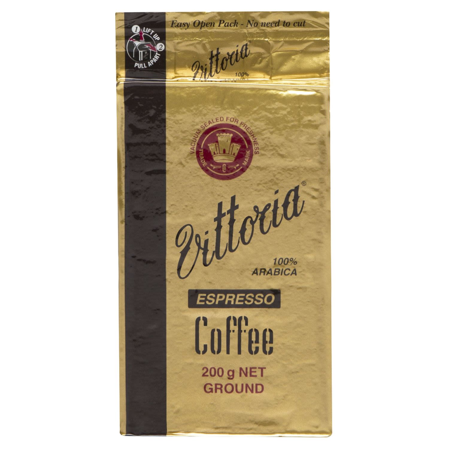 Vittoria Espresso Ground Coffee, 200 Gram