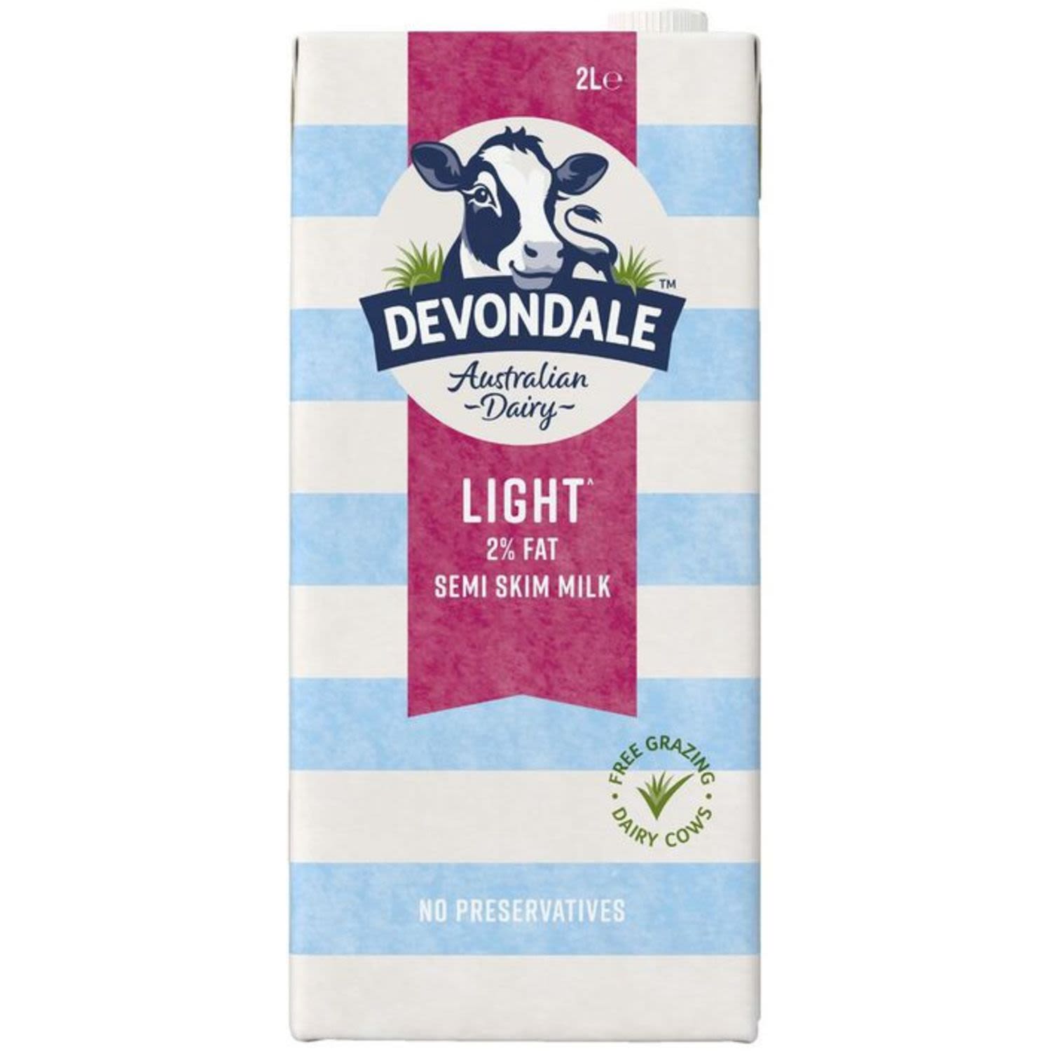 Devondale UHT Semi Skim Milk, 2 Litre
