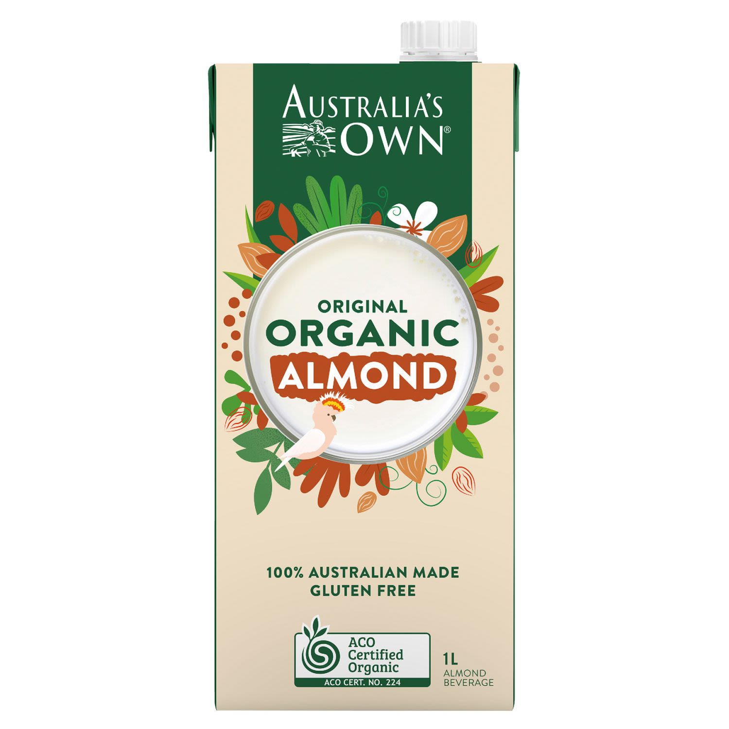 Australia's Own Organic Almond Milk, 1 Litre