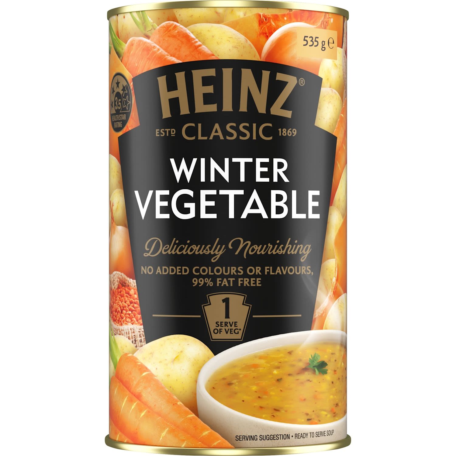 Heinz Classic Canned Soup Winter Vegetable