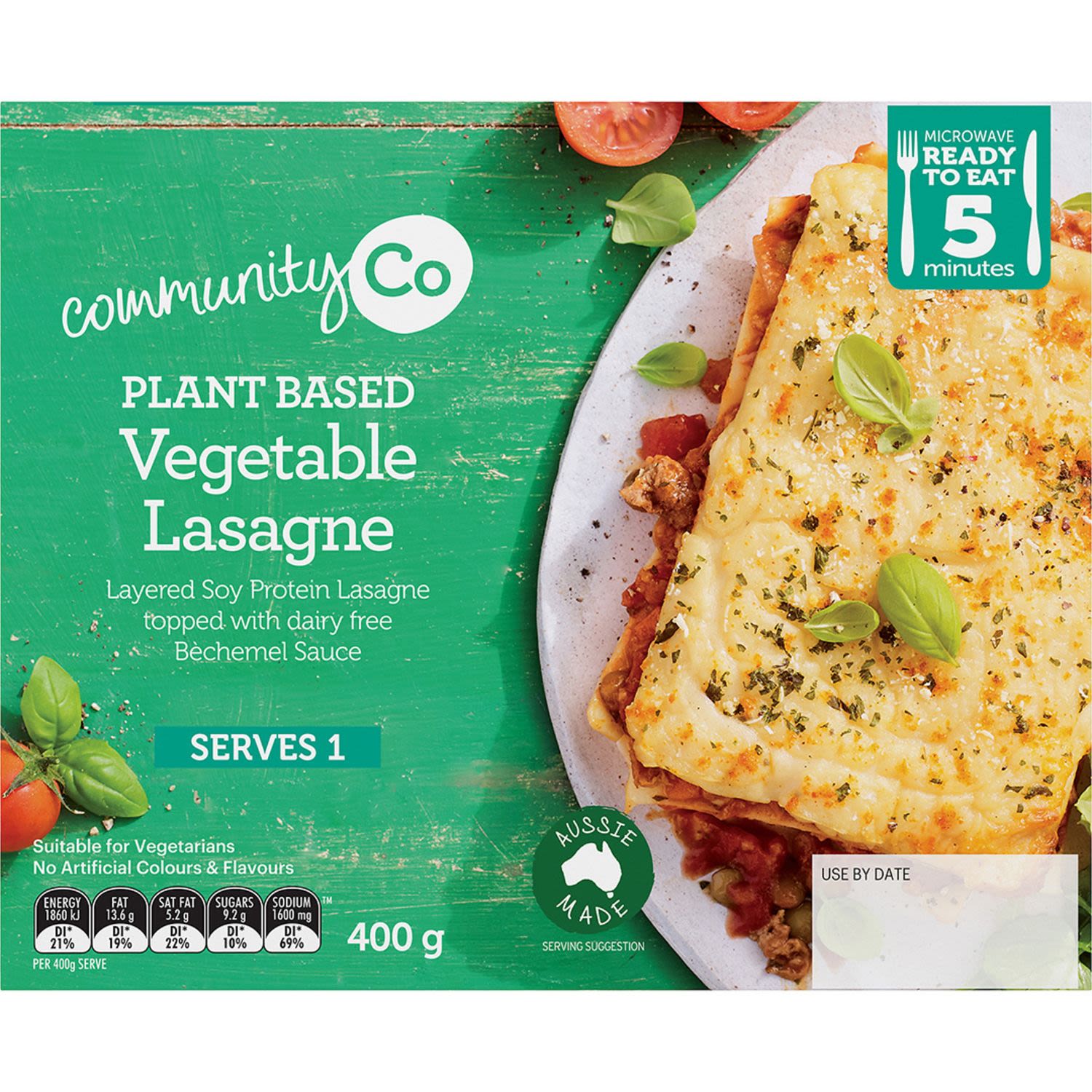 Community Co Plant Based Lasagne , 400 Gram
