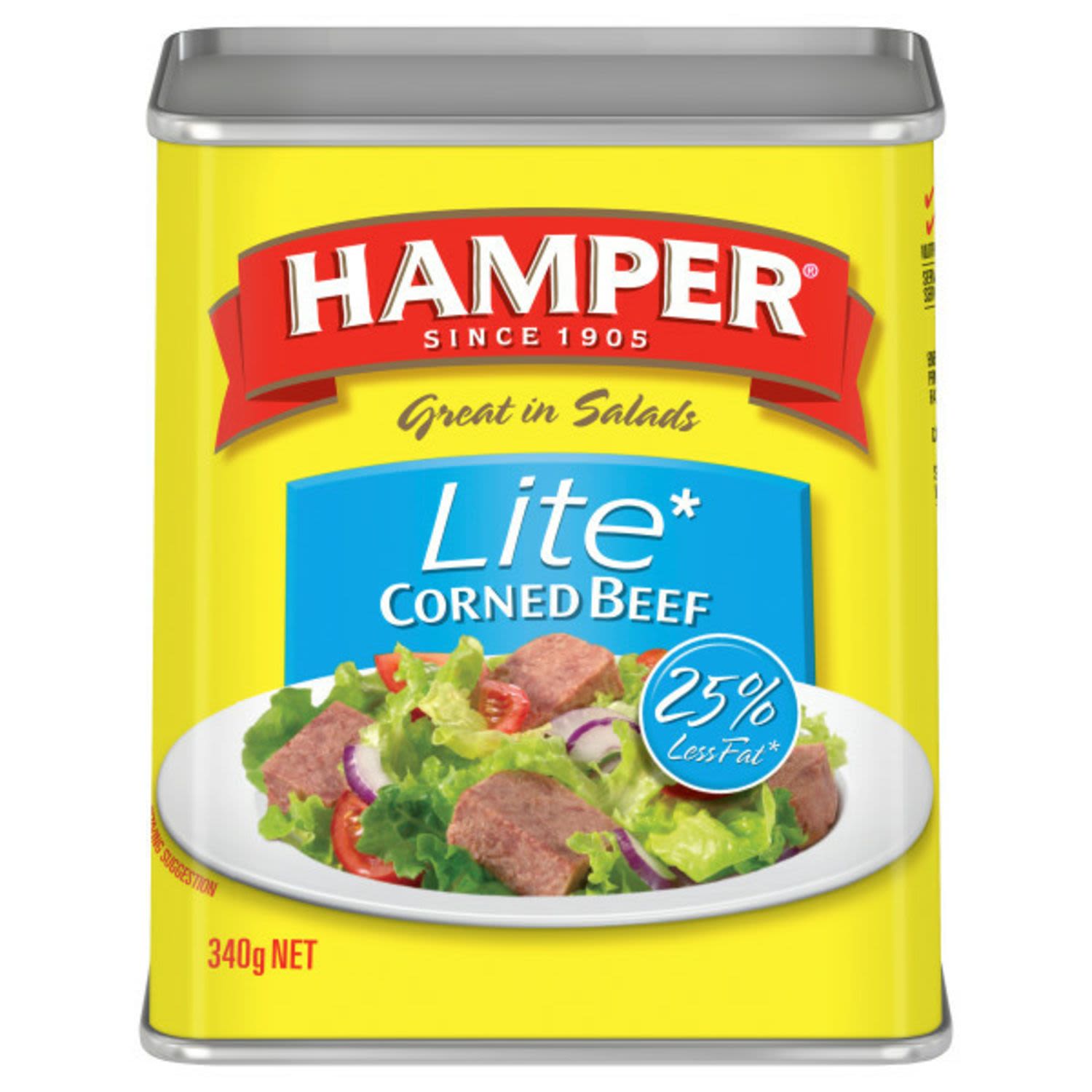 Hamper Beef Corned Lite, 340 Gram