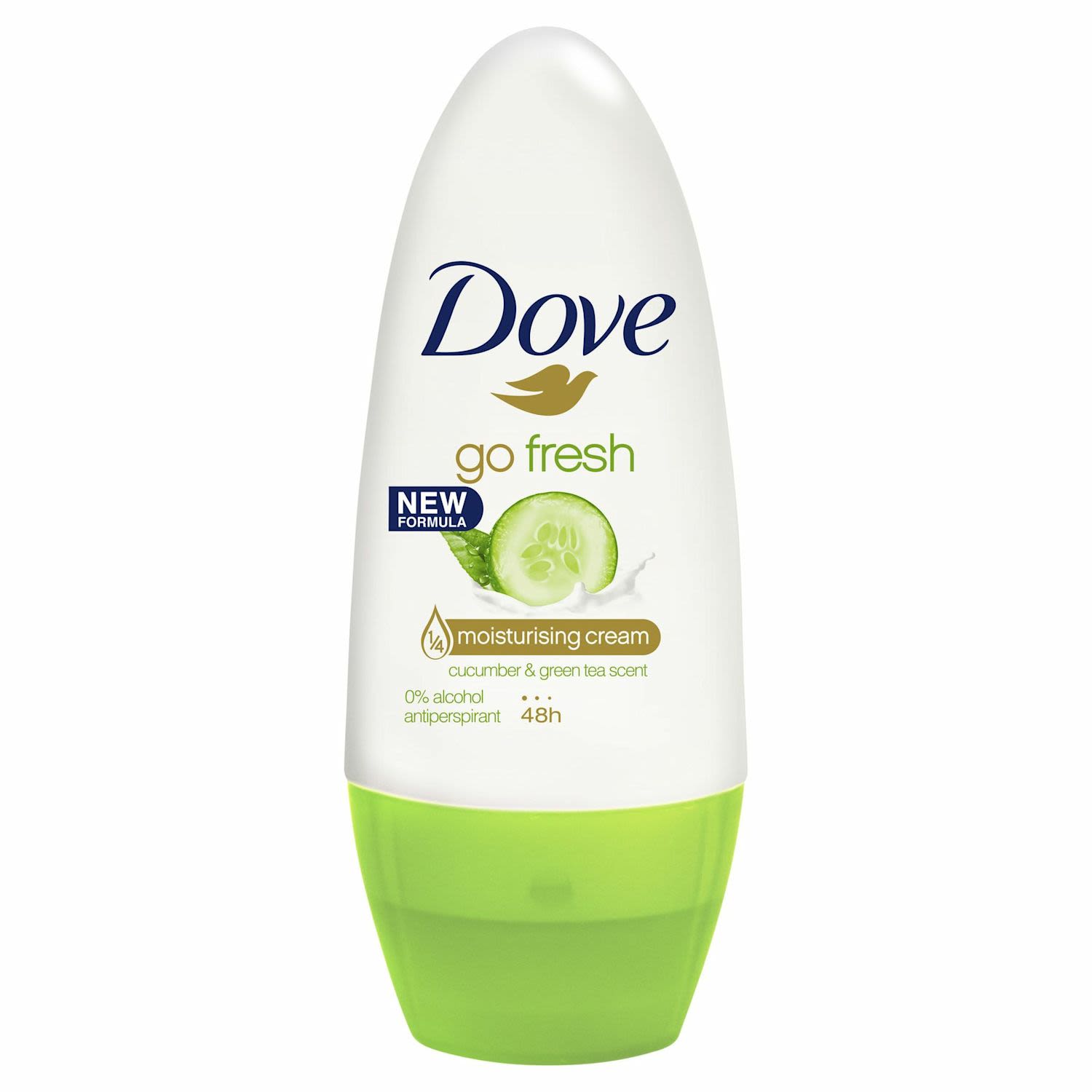 Dove Go Fresh Antiperspirant Roll On Deodorant Cucumber & Green Tea, 50 Millilitre