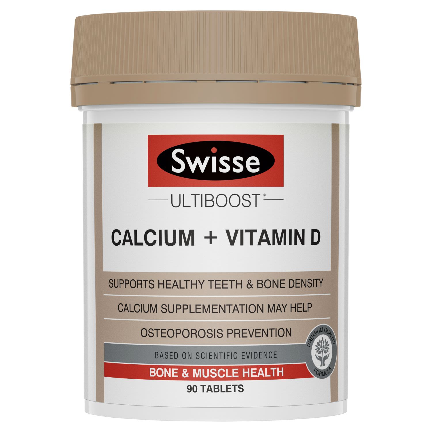 Swisse Ultiboost Calcium + Vitamin D, 90 Each