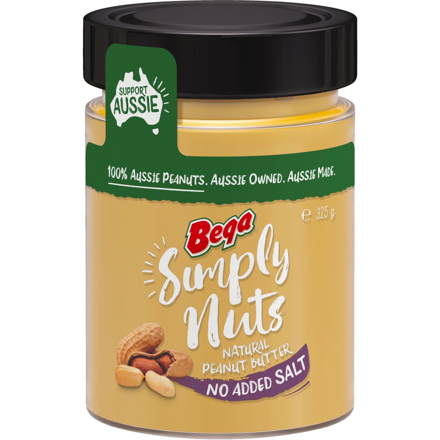 Bega Simply Nuts No Added Salt, 325 Gram