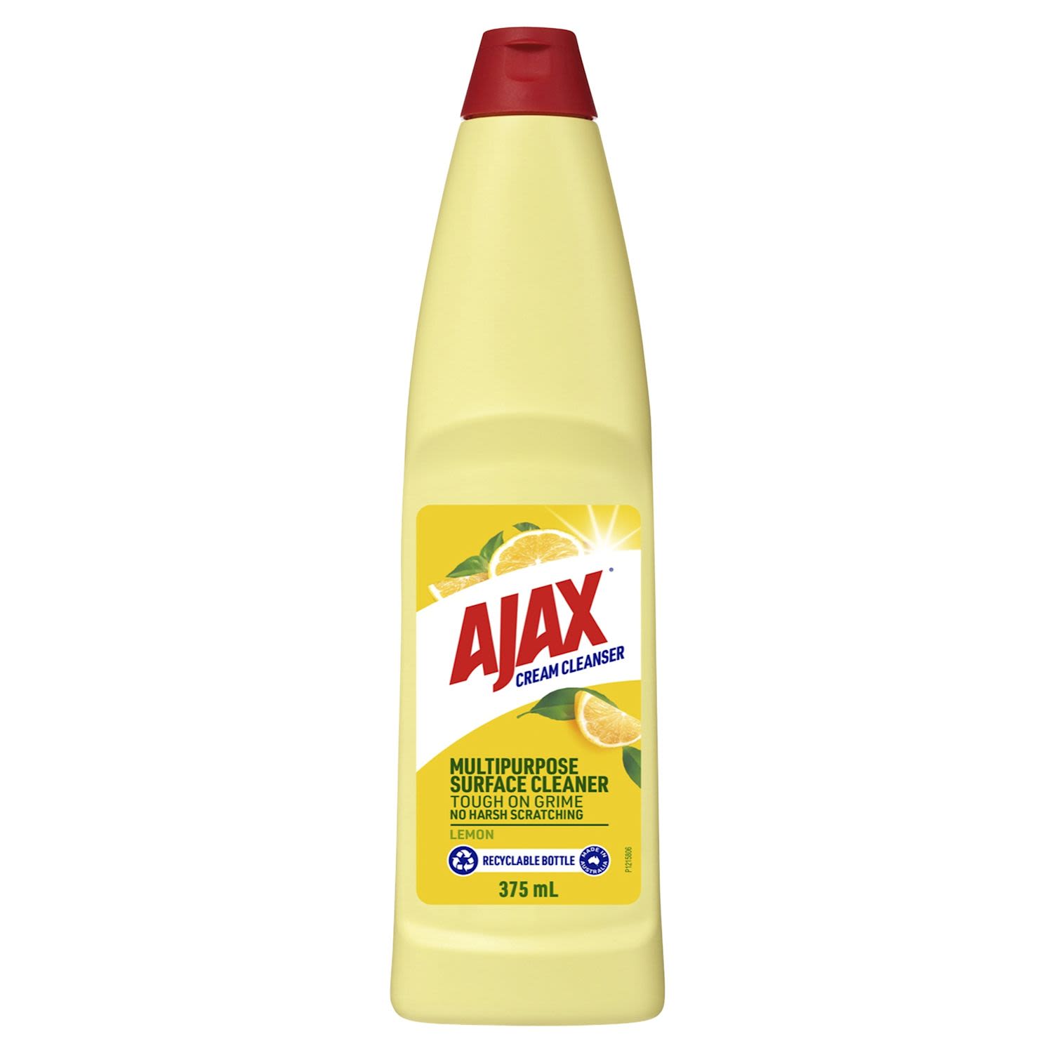 Ajax Cream Cleanser Tough On Grime Kitchen & Bathroom Household Cleaner Lemon