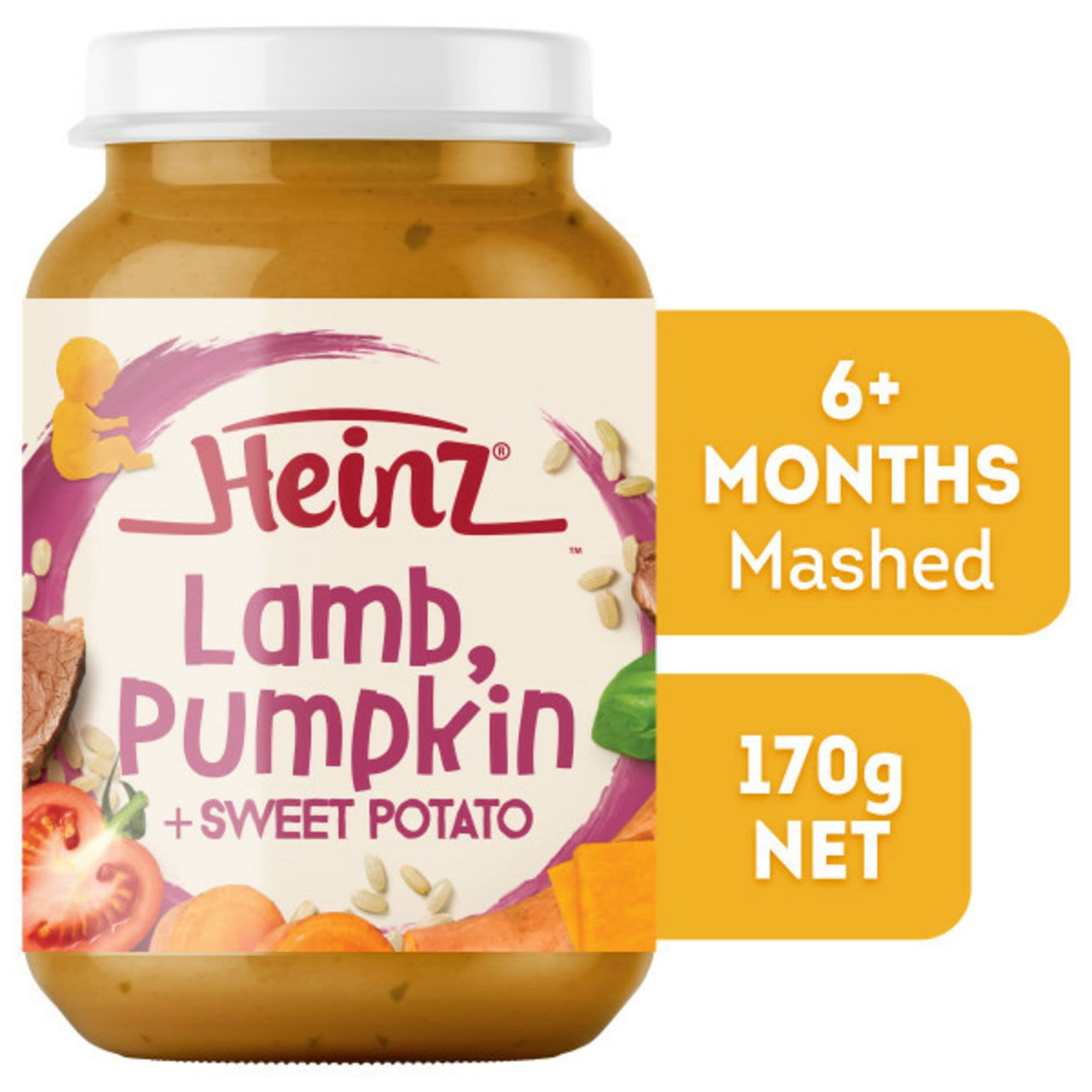 Heinz Lamb Pumpkin Sweet Potato Baby Food Jar 6+ Months - Main Image