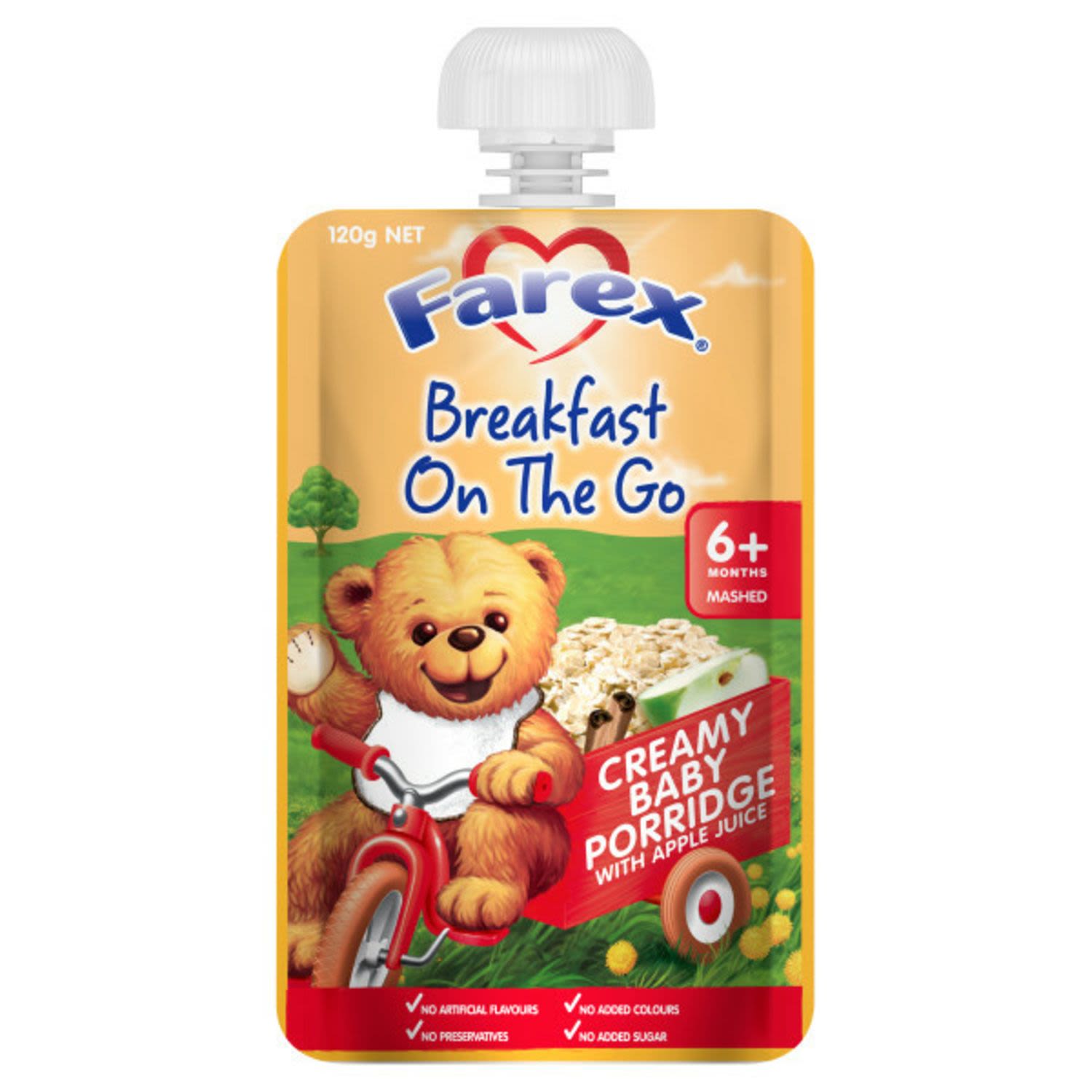 Farex Baby Breakfast To Go Creamy Baby Porridge, 120 Gram